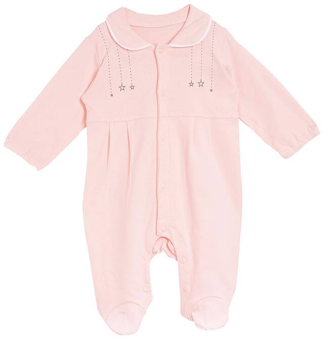 Camey Baby girl Cotton Printed Body suit - Orange