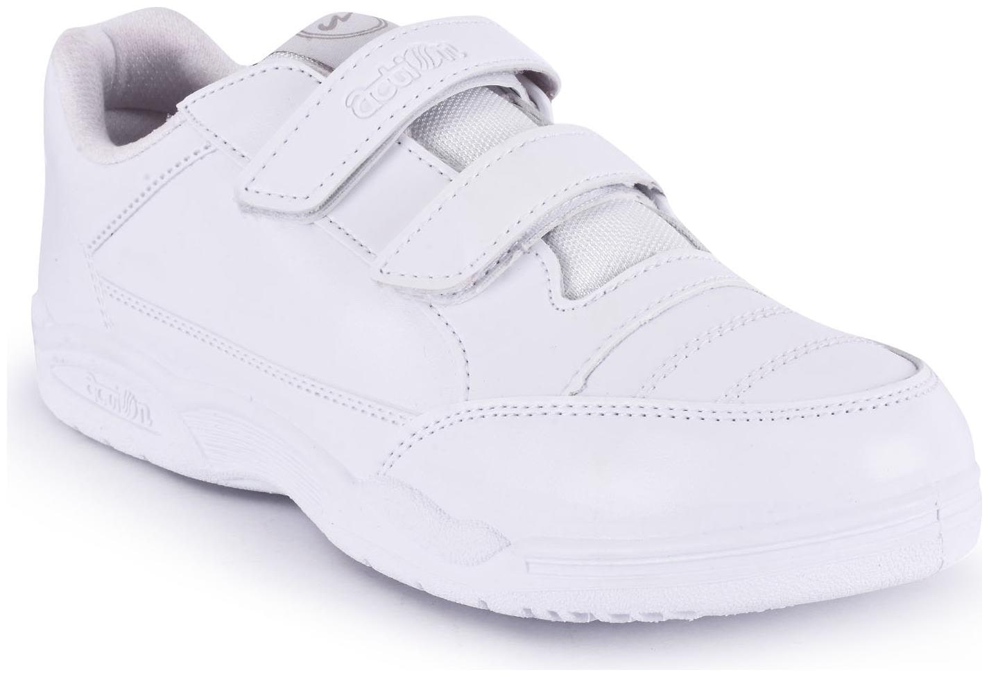 

Campus White Boys School Shoes