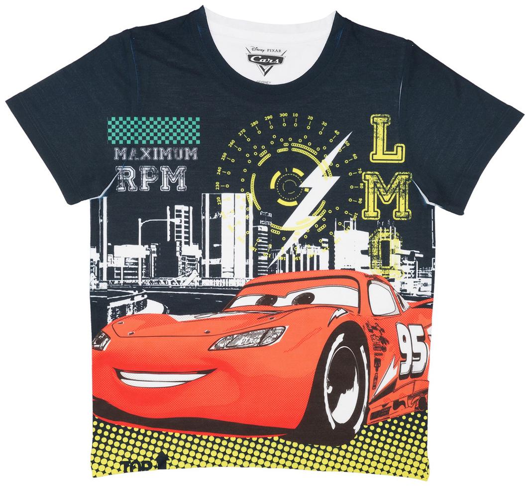 

Cars Boy Polyester Printed T-shirt - Black