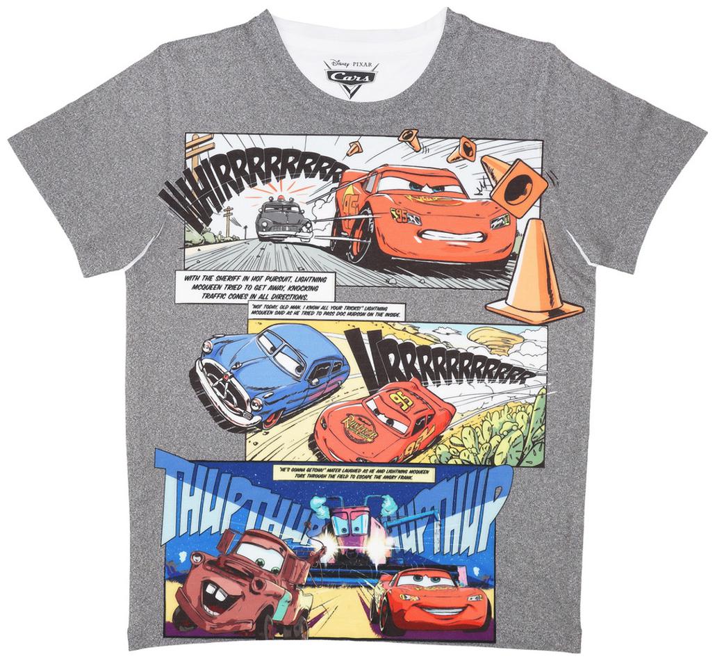 

Cars Boy Polyester Printed T-shirt - Blue