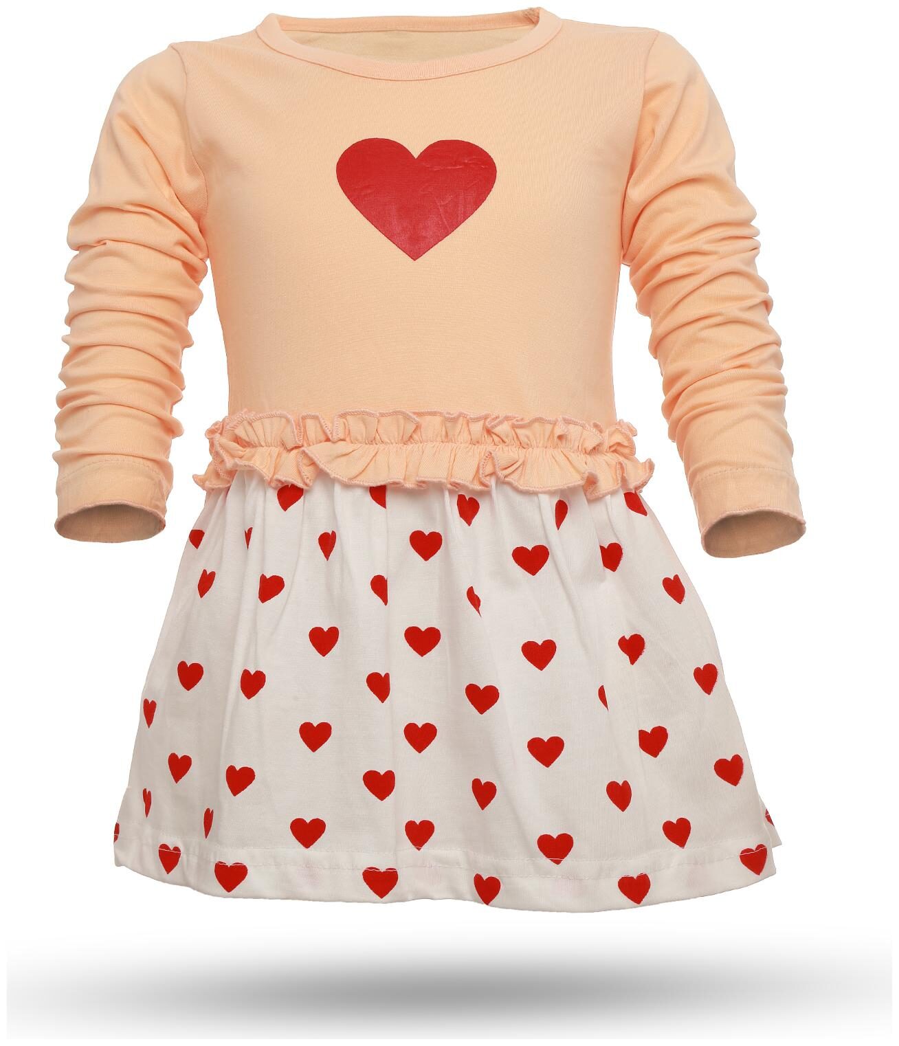 

Catcub Orange Cotton 3 4th Sleeves Knee Length Princess Frock ( Pack of 1 )