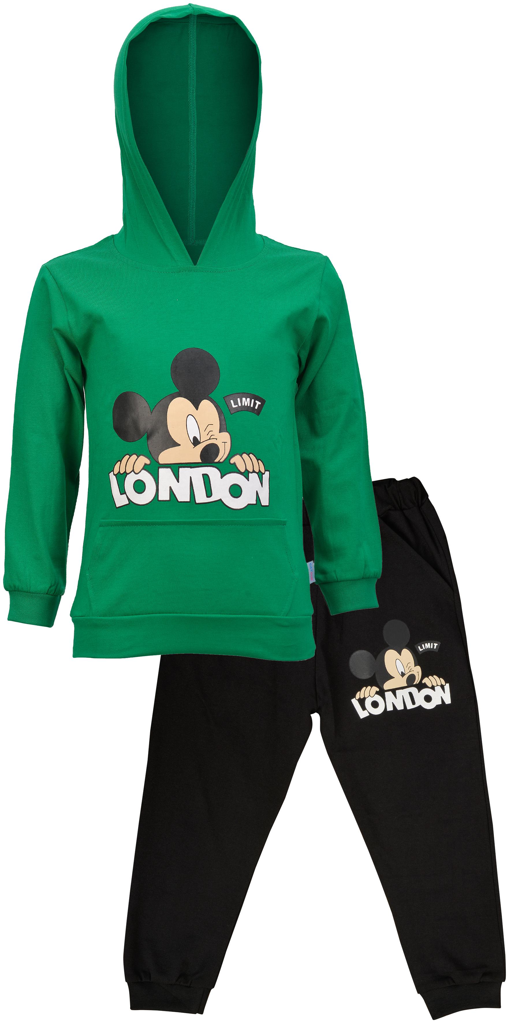 

Catcub Unisex Top bottom set - Green Black