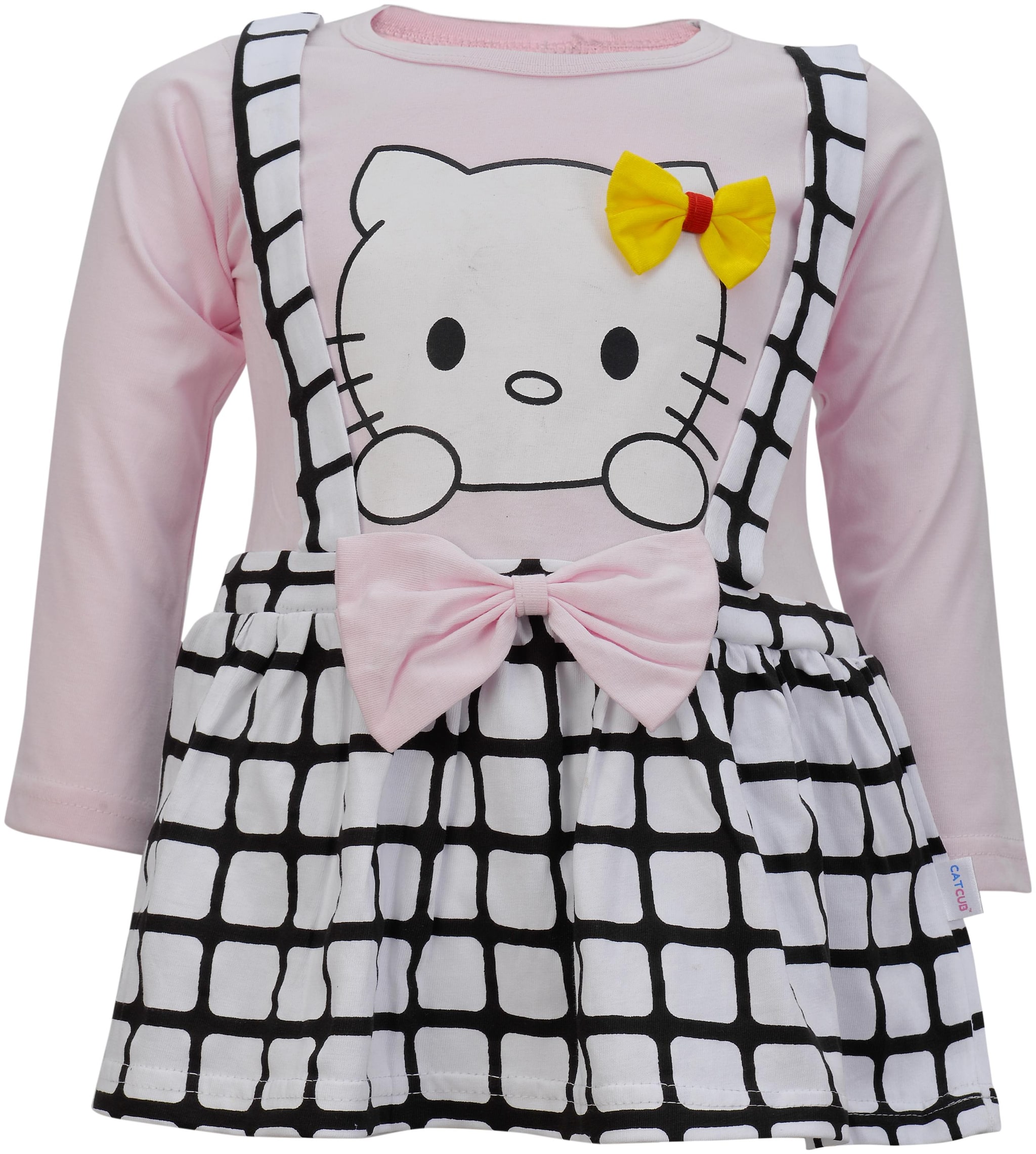 

Catcub Baby girl Cotton Printed Princess frock - Multi