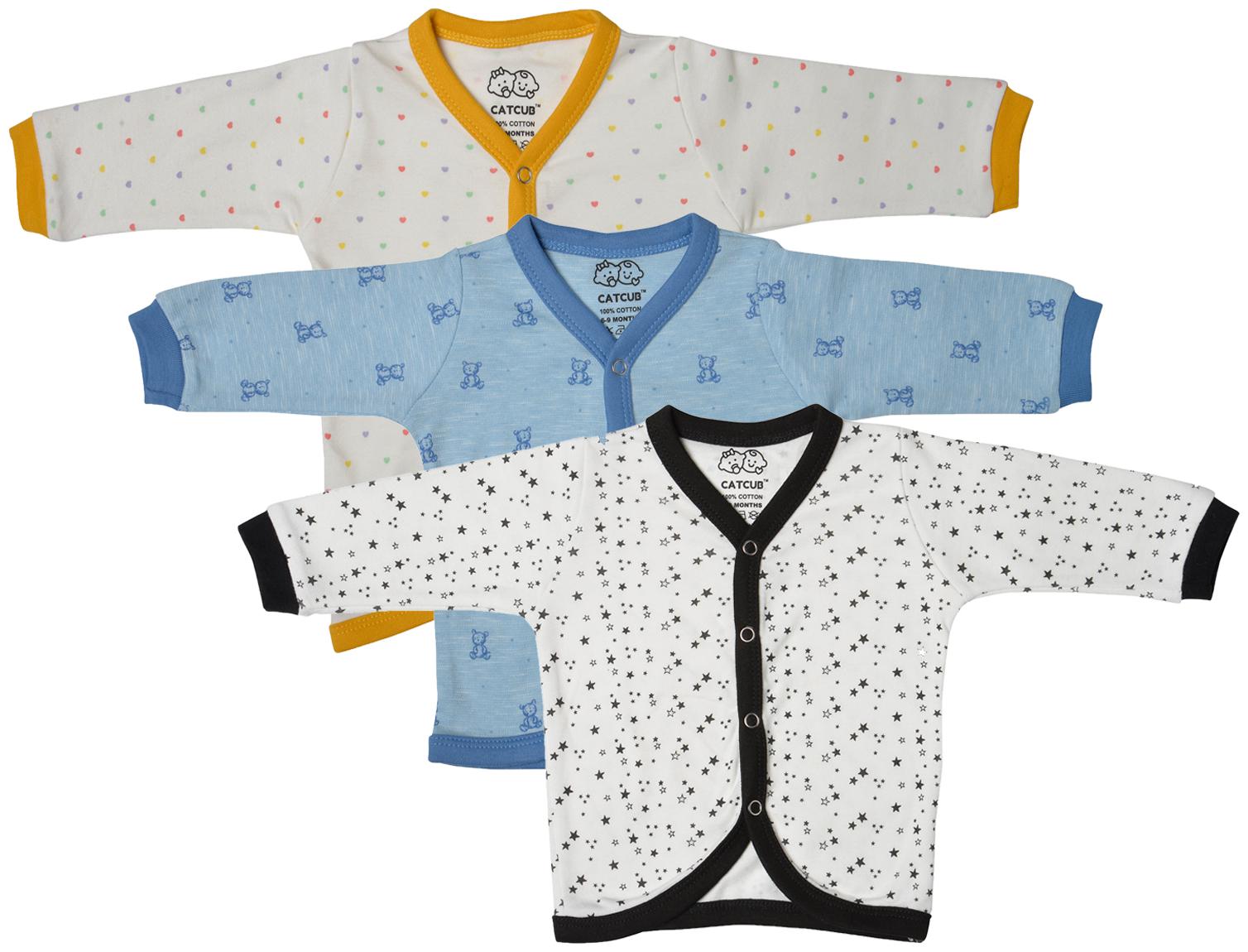 

Catcub Cotton Printed Top for Unisex Infants - Multi