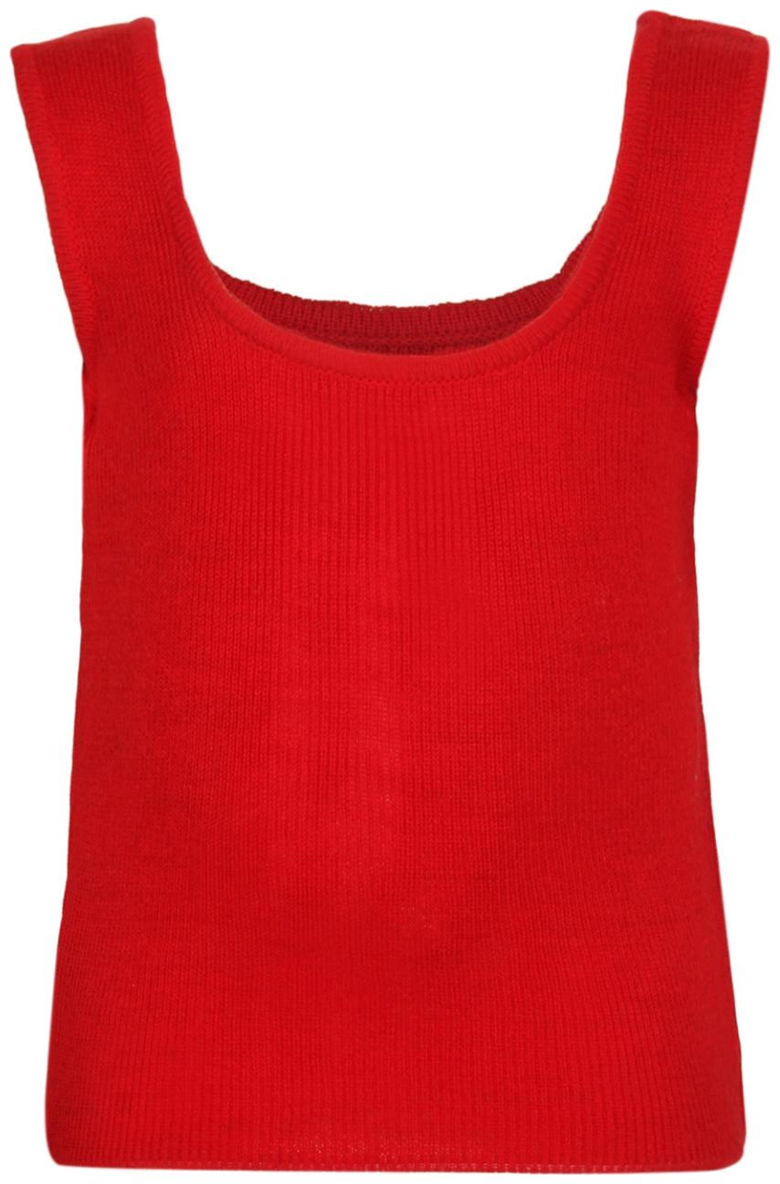 

Cayman Wool Solid Top for Baby Boy - Red
