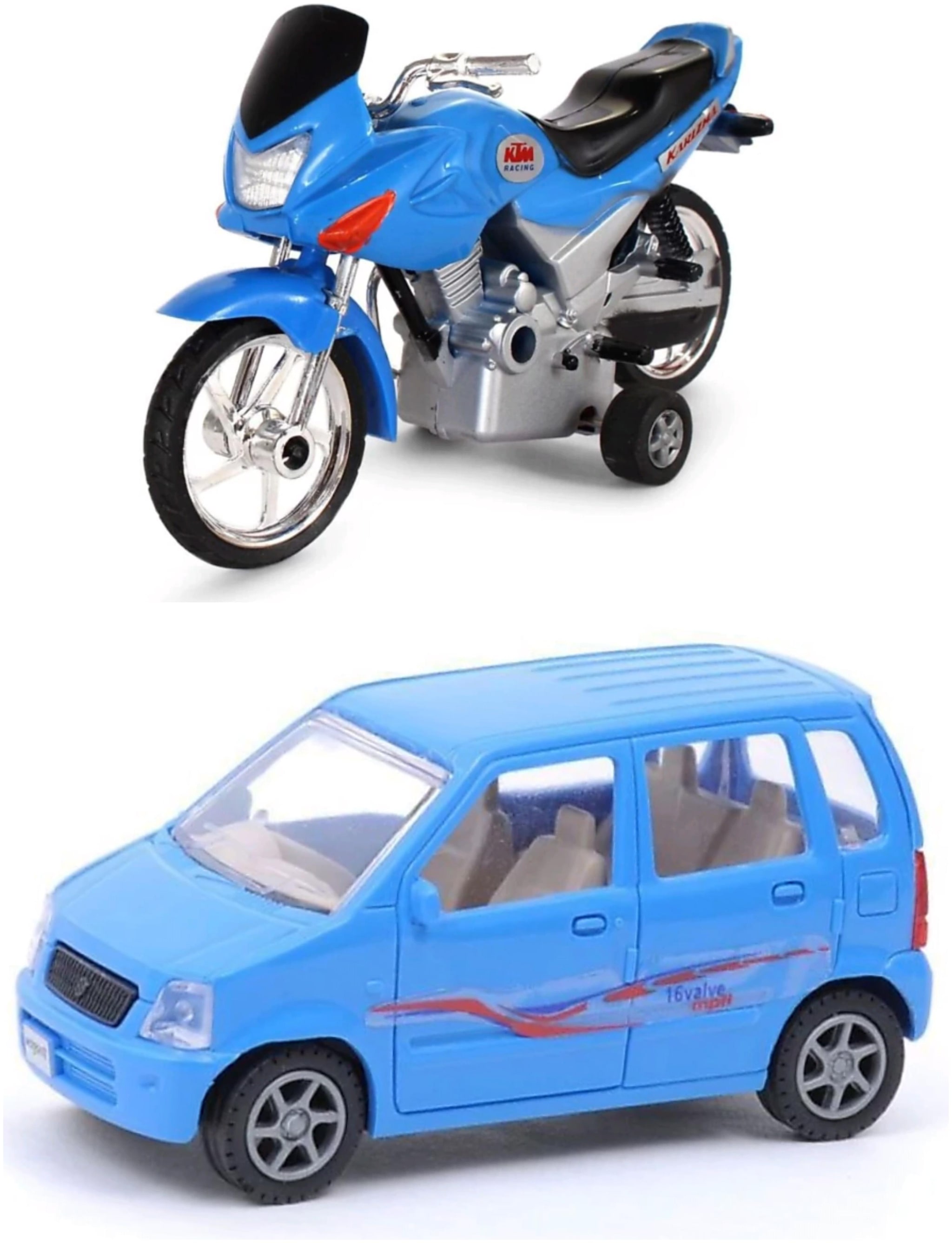 

Centy Innova Police White Toy Car Blue