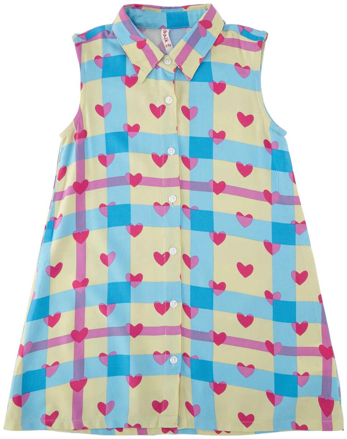 

Chalk by Pantaloons Blue Rayon Sleeveless Knee Length Princess Frock ( Pack of 1 )