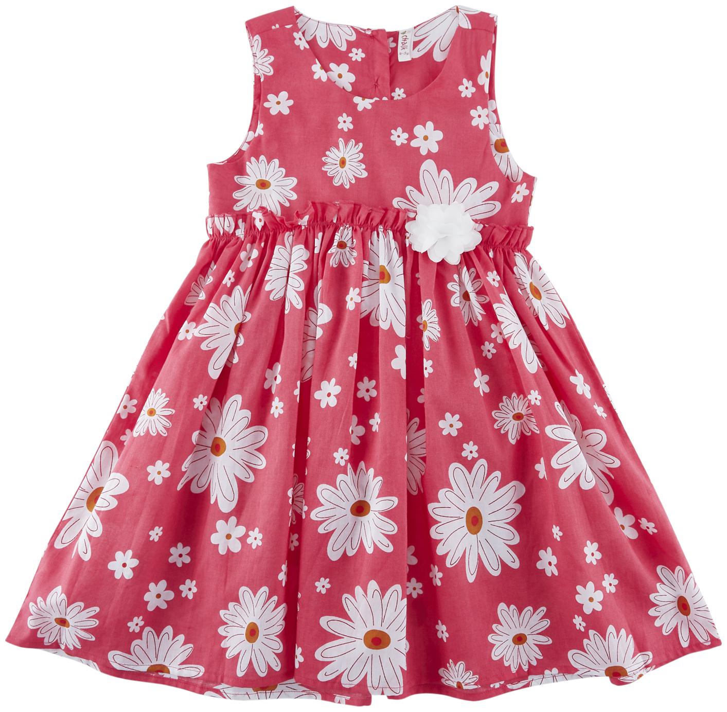 

Chalk by Pantaloons Pink Cotton Sleeveless Knee Length Princess Frock ( Pack of 1 )