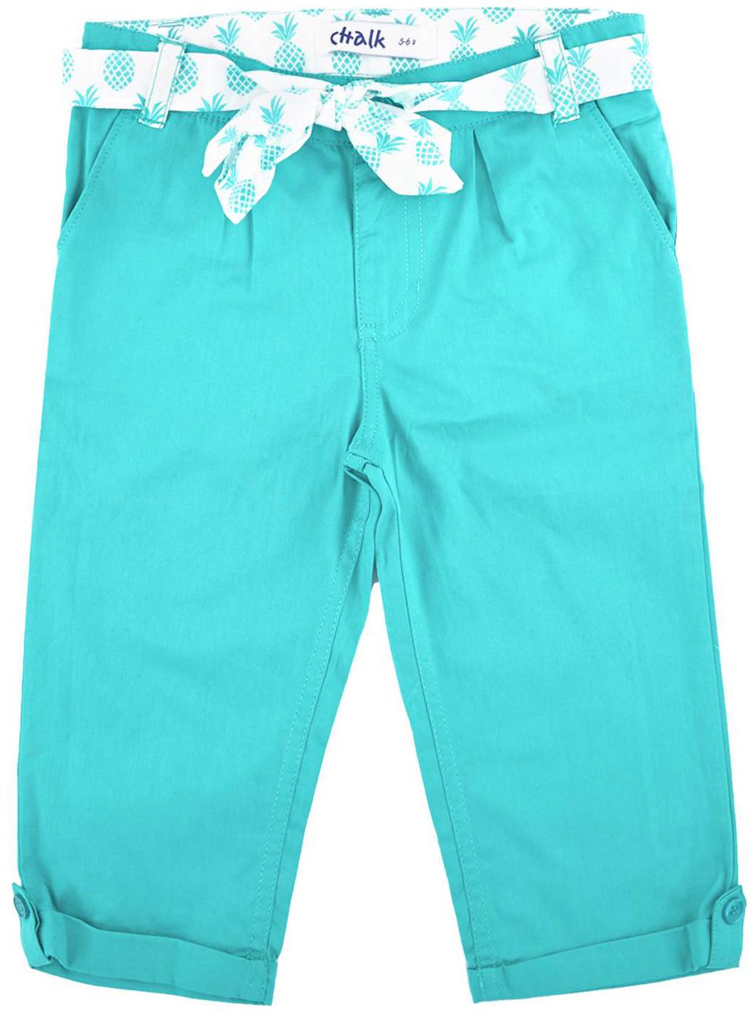 

Chalk by Pantaloons Girl Cotton Solid Capri - Green