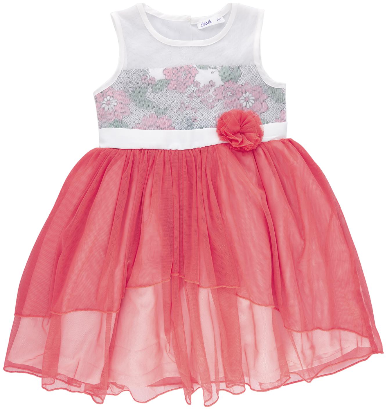 

Chalk by Pantaloons Red Cotton Sleeveless Knee Length Princess Frock ( Pack of 1 )