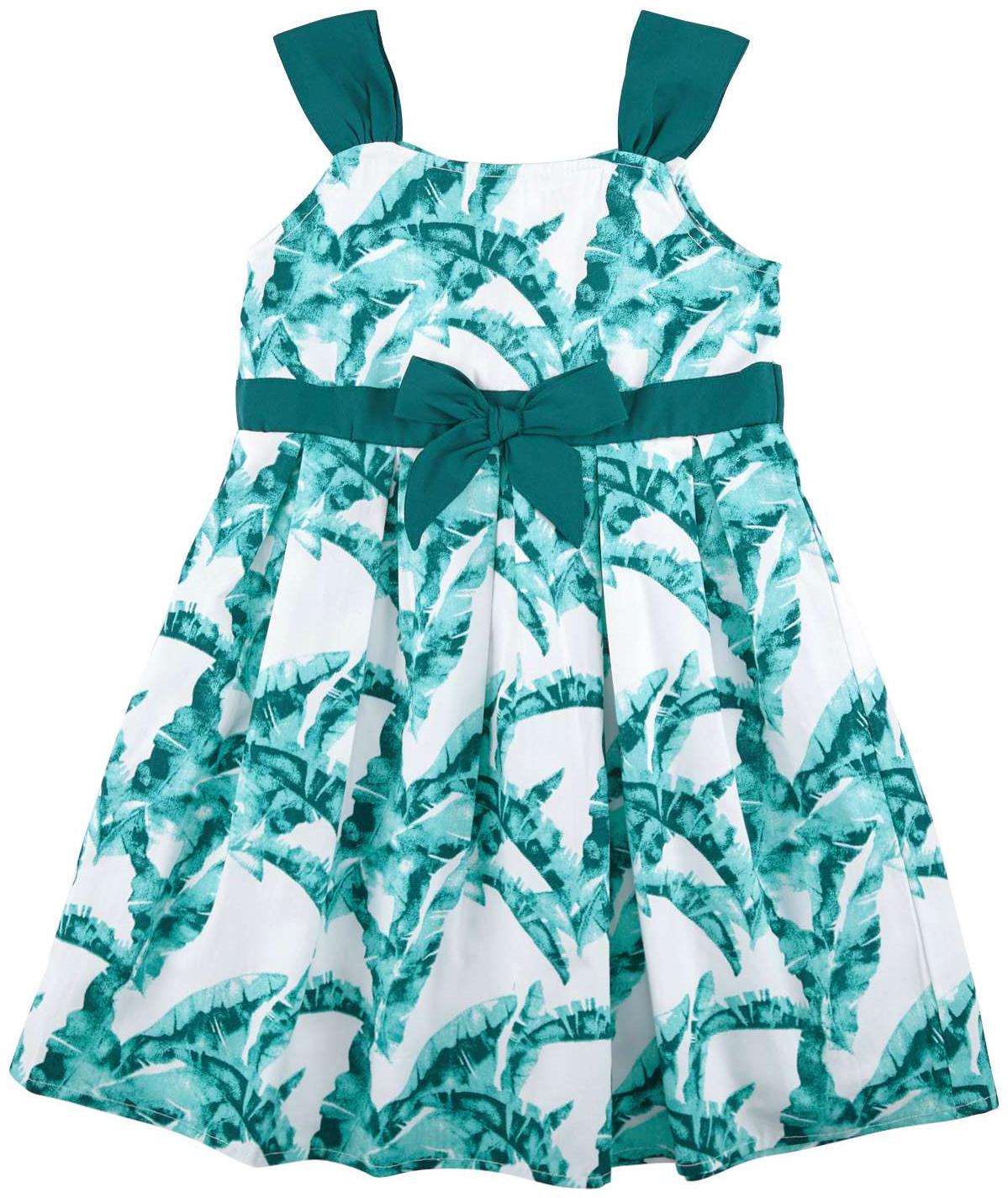 

Chalk by Pantaloons Green Cotton Short Sleeves Knee Length Princess Frock ( Pack of 1 )
