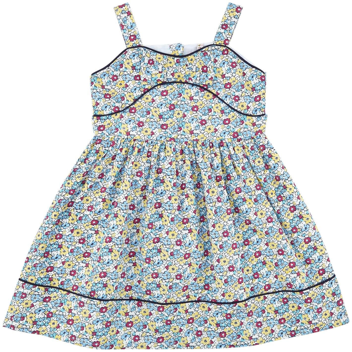 

Chalk by Pantaloons Blue Cotton Sleeveless Knee Length Princess Frock ( Pack of 1 )