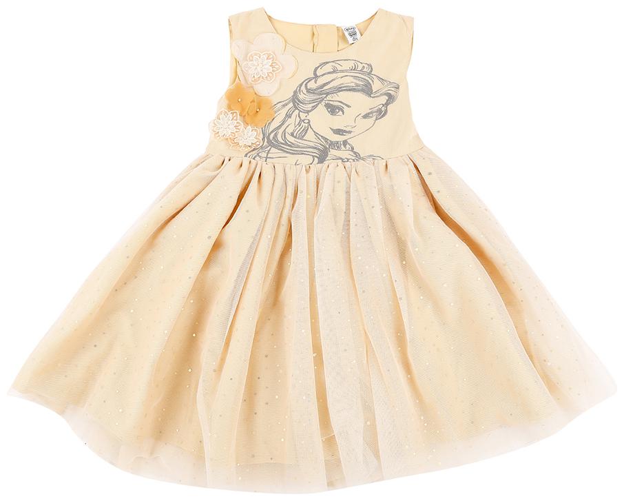 

Chalk by Pantaloons Beige Cotton Sleeveless Knee Length Princess Frock ( Pack of 1 )