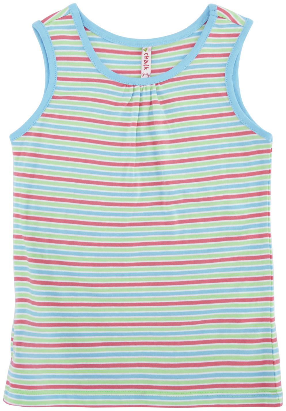 

Chalk by Pantaloons Girl Cotton Striped T shirt - Pink