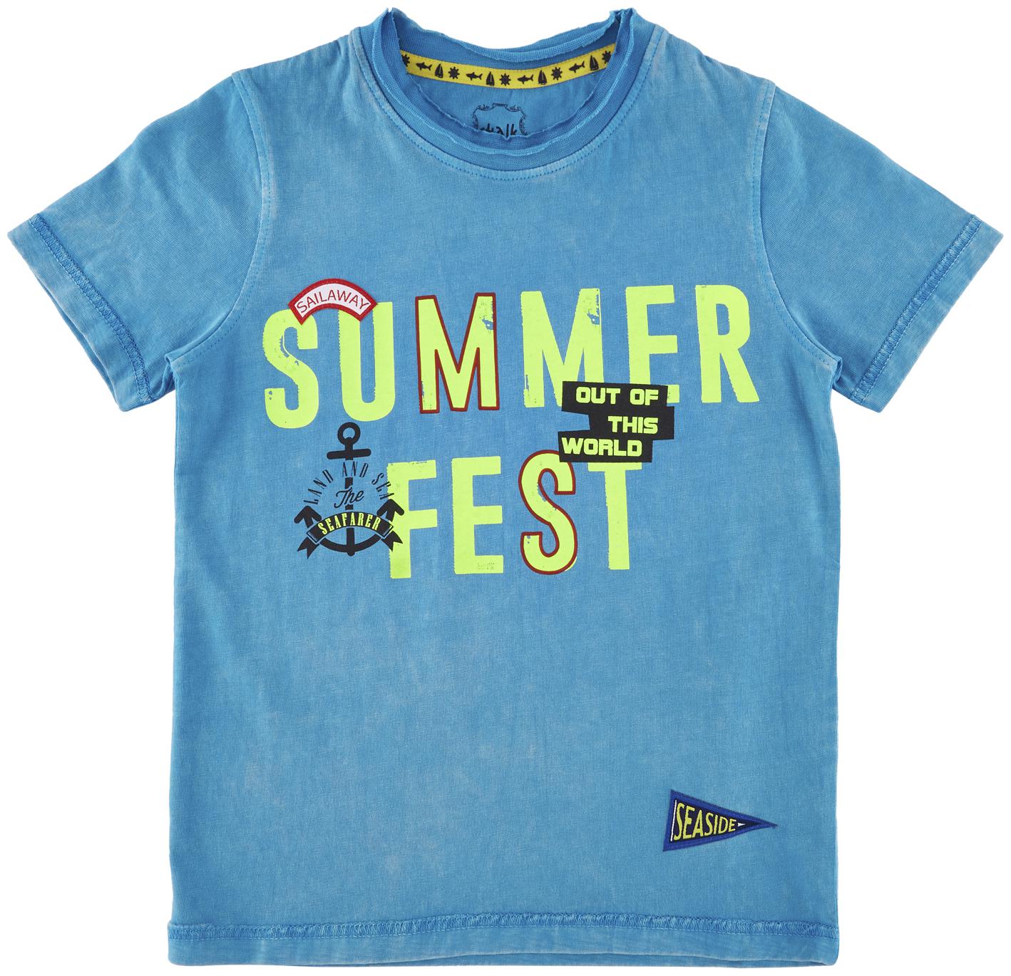 

Chalk by Pantaloons Boy Cotton Printed T-shirt - Blue