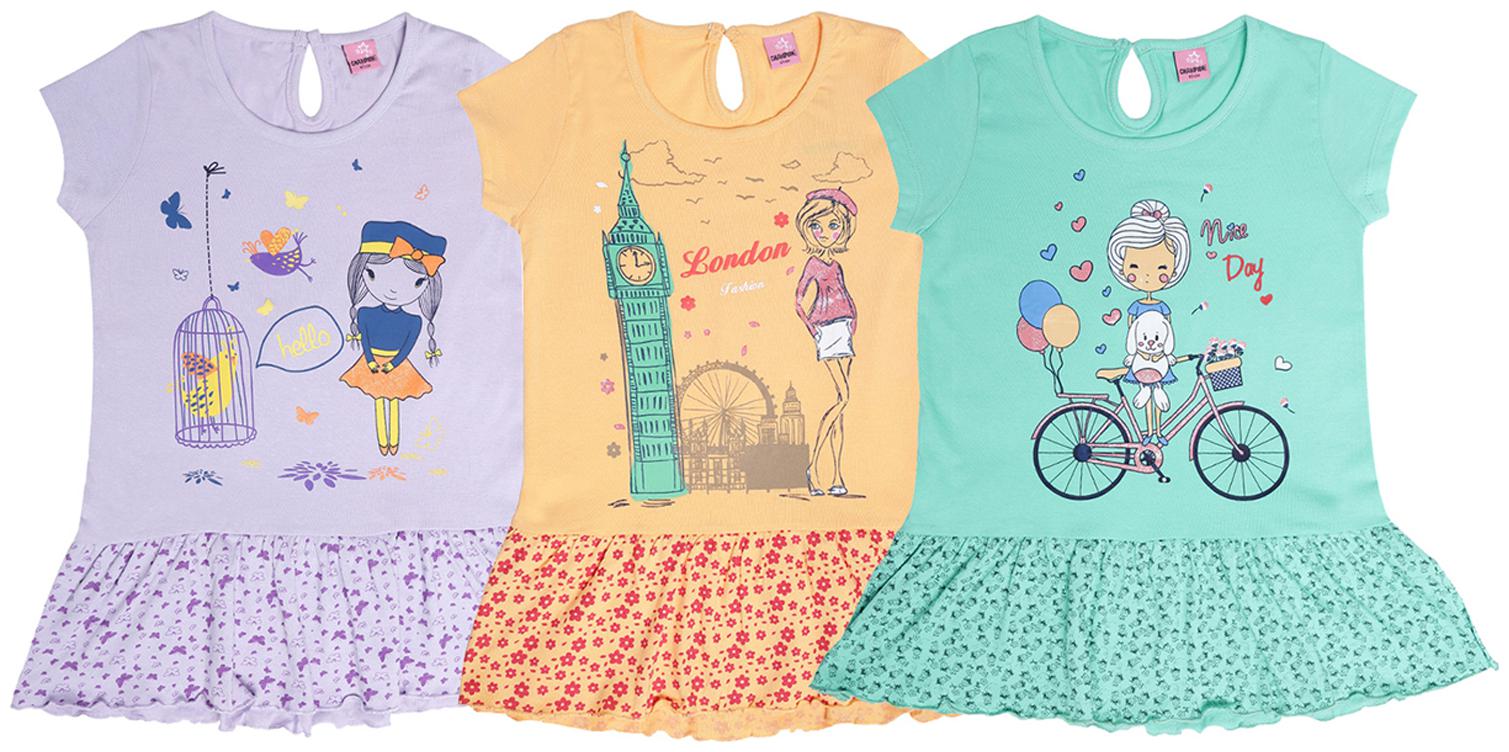 

Dollar champion kidswear Girl Cotton Printed Top - Multi