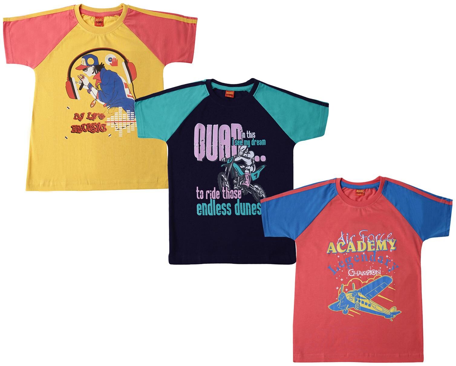 

Dollar champion kidswear Boy Cotton Printed T-shirt - Red