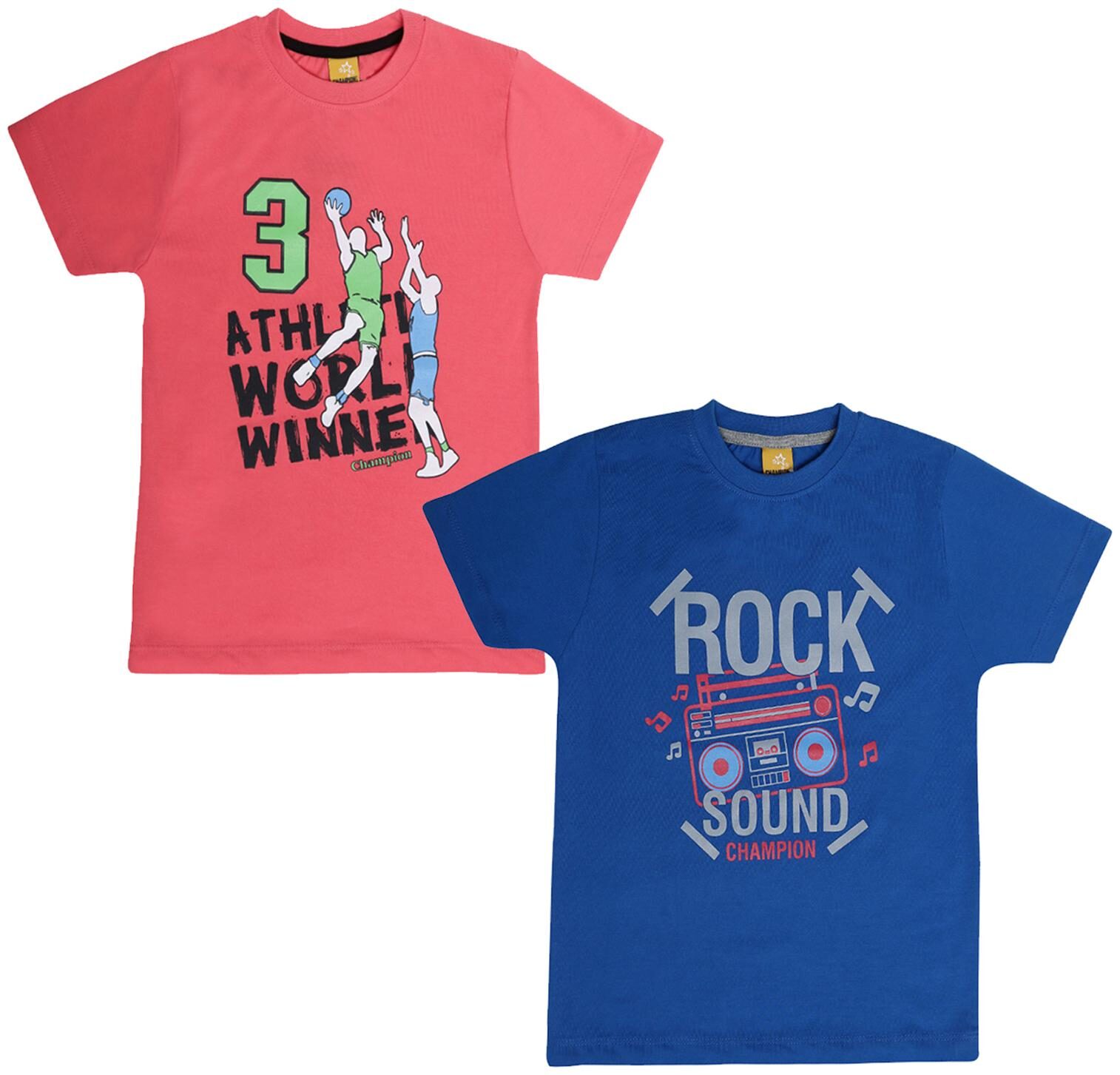 

Dollar champion kidswear Boy Cotton Printed T-shirt - Multi