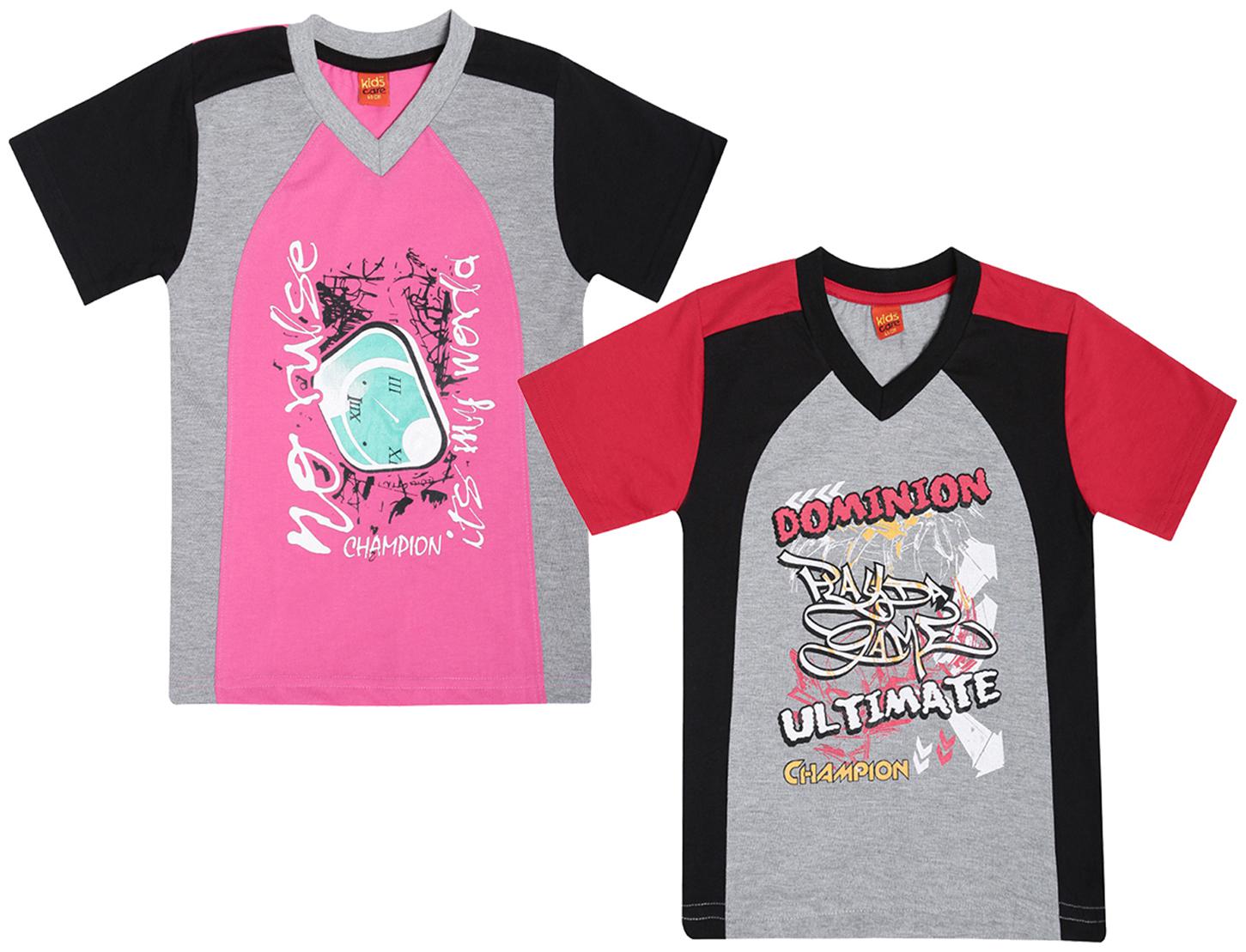 

Dollar champion kidswear Boy Cotton Printed T-shirt - Multi