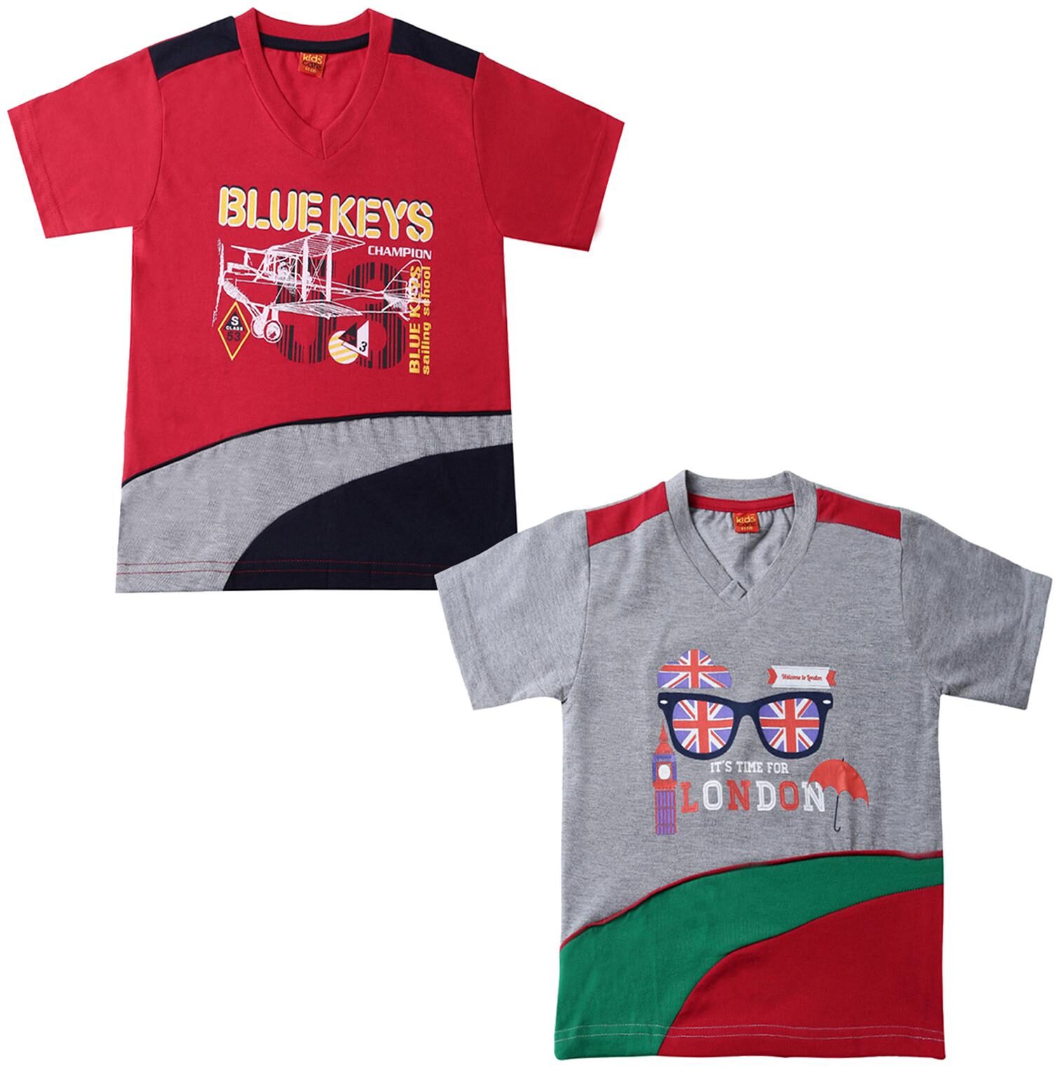 

Dollar champion kidswear Boy Cotton Printed T-shirt - Multi