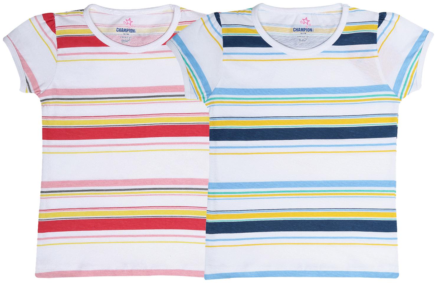 

Dollar champion kidswear Girl Cotton Printed Top - Blue