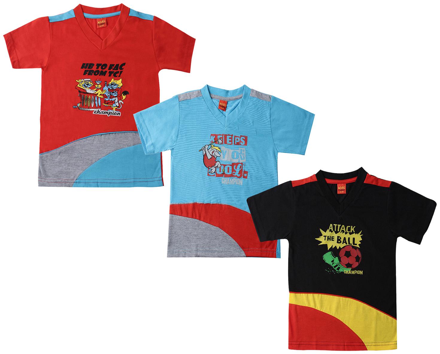 

Dollar champion kidswear Boy Cotton Printed T-shirt - Blue
