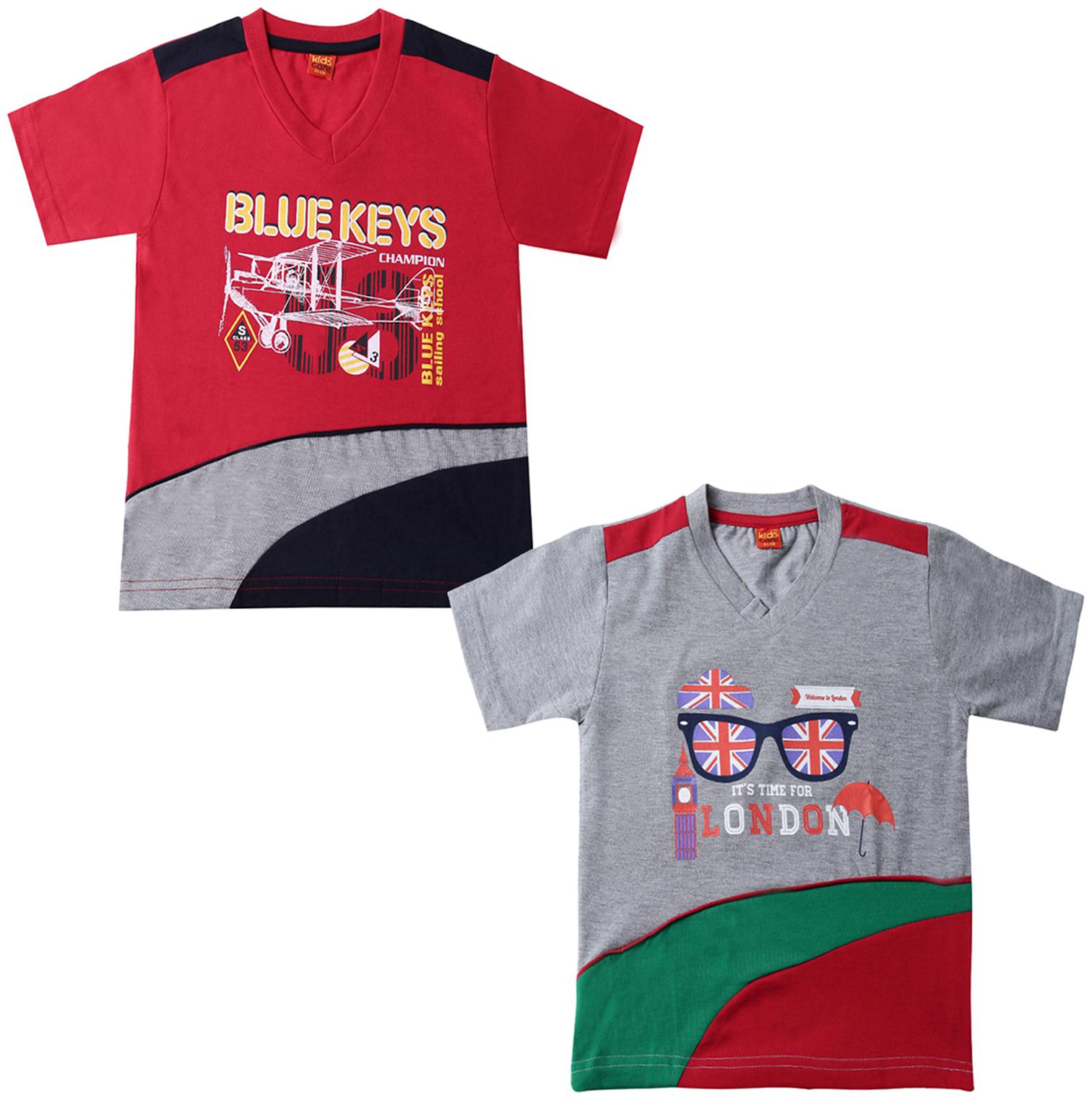 

Dollar champion kidswear Boy Cotton Printed T-shirt - Multi