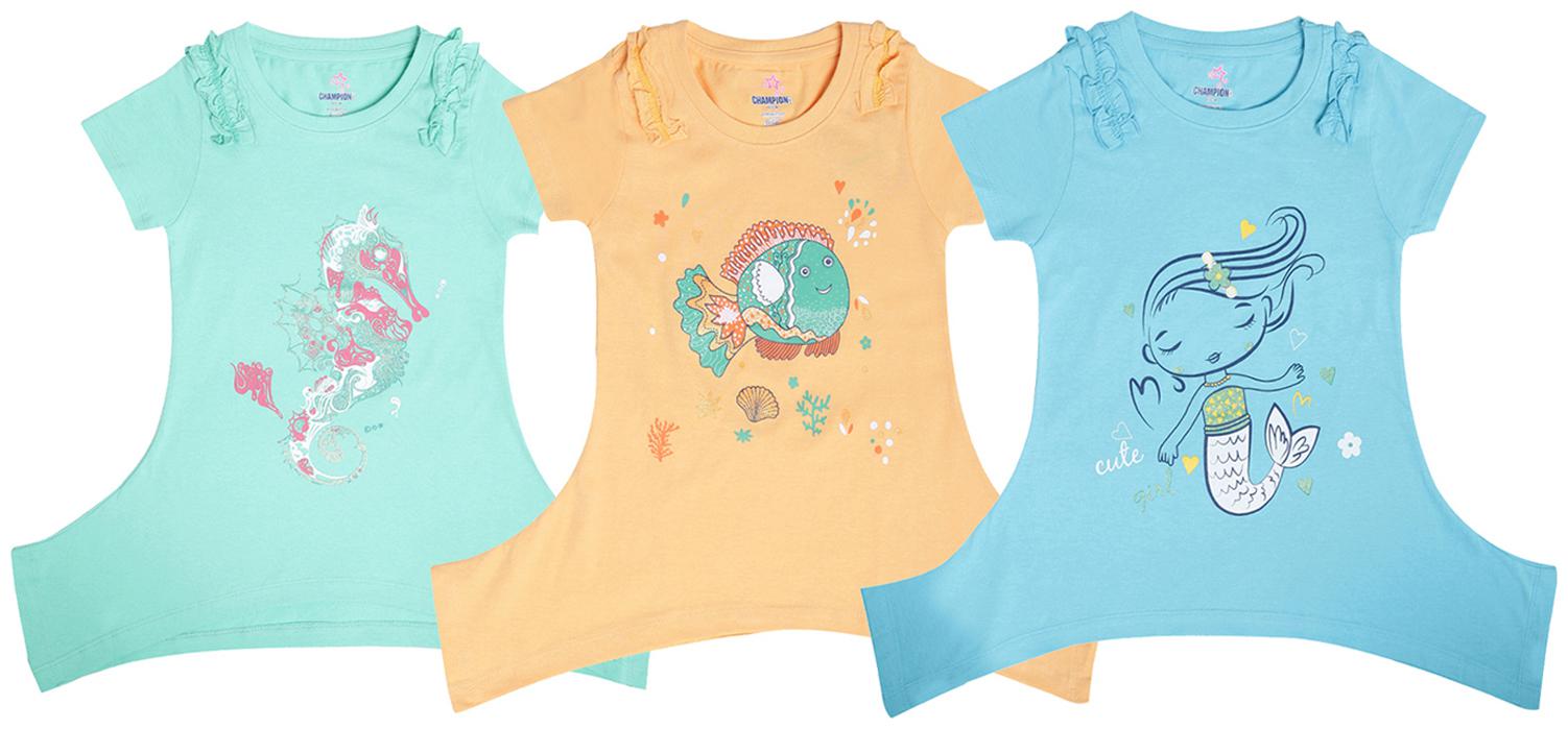 

Dollar champion kidswear Girl Cotton Printed Top - Multi