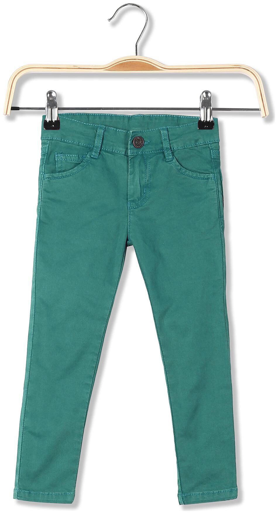 

CHEROKEE Baby girl Cotton Solid Jeans - Green