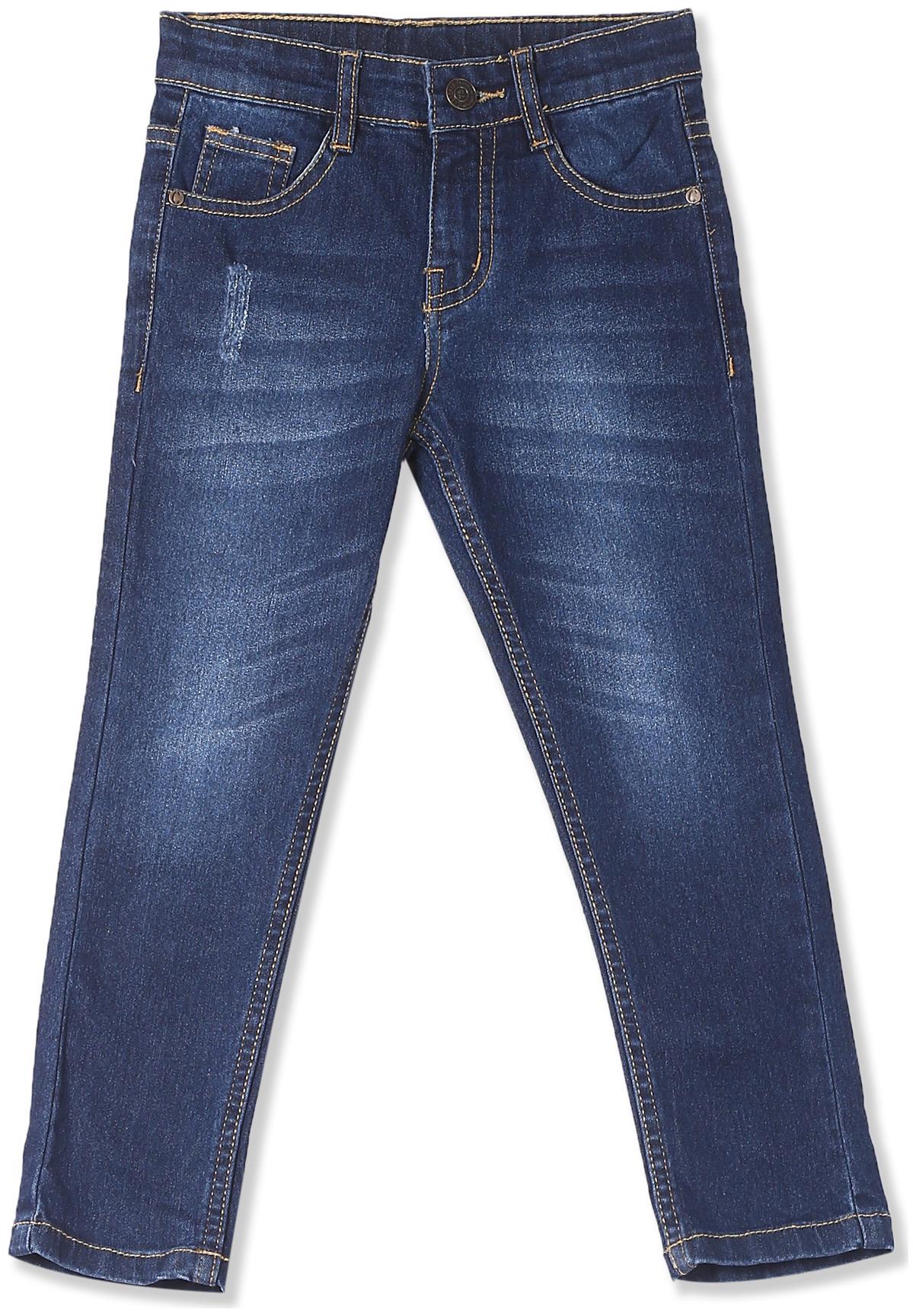 

CHEROKEE Baby boy Cotton Solid Jeans - Blue