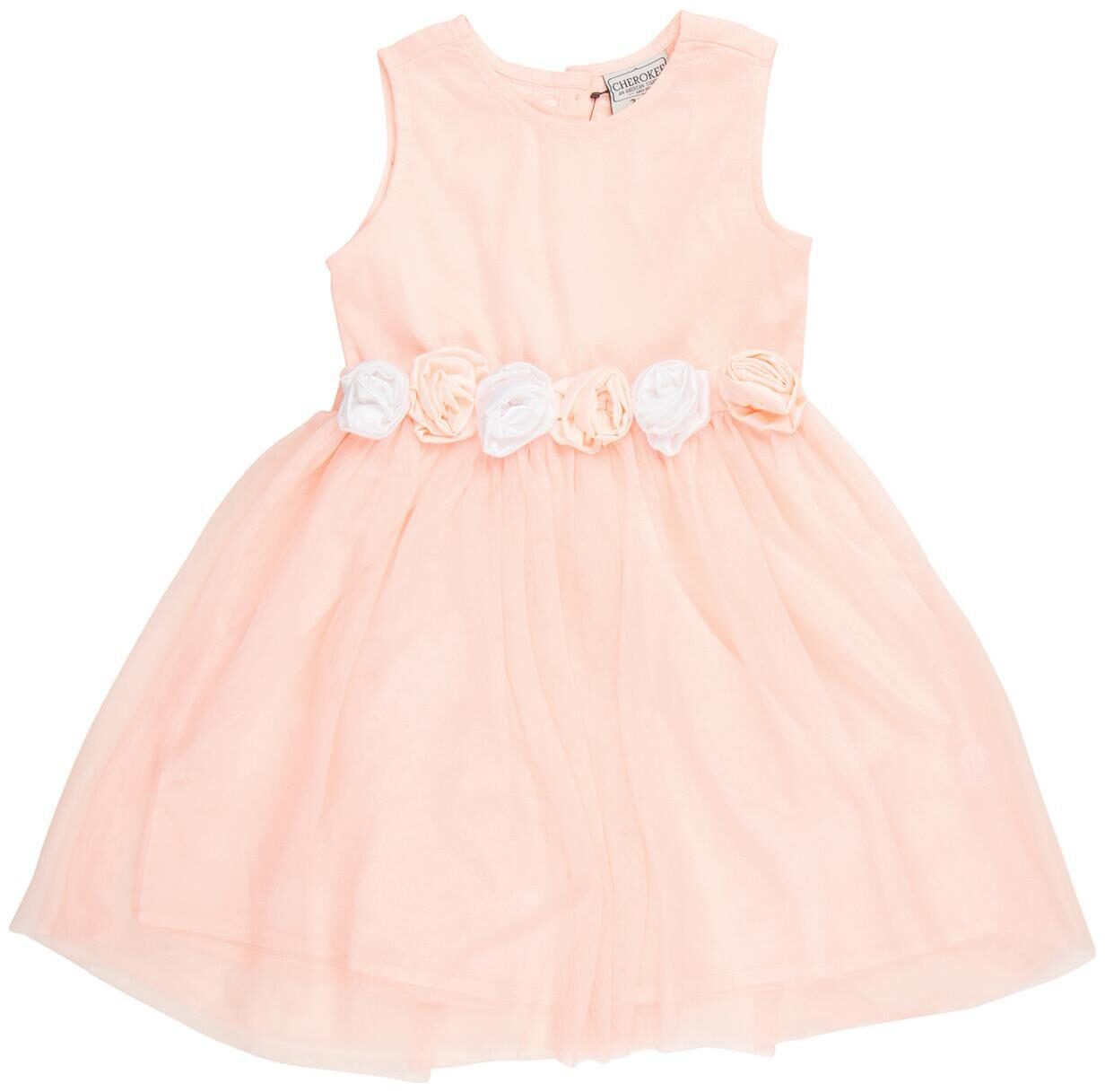 

CHEROKEE Baby girl Polyester Solid Princess frock - Pink