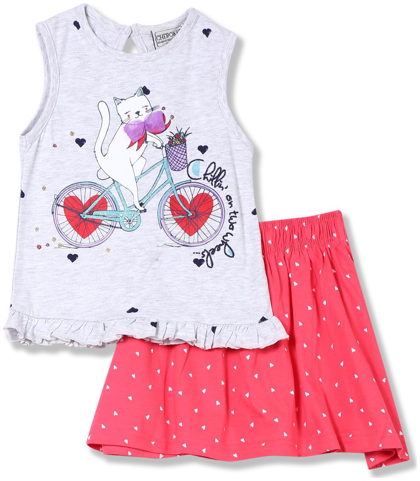 

CHEROKEE Baby girl Top bottom set - Multi