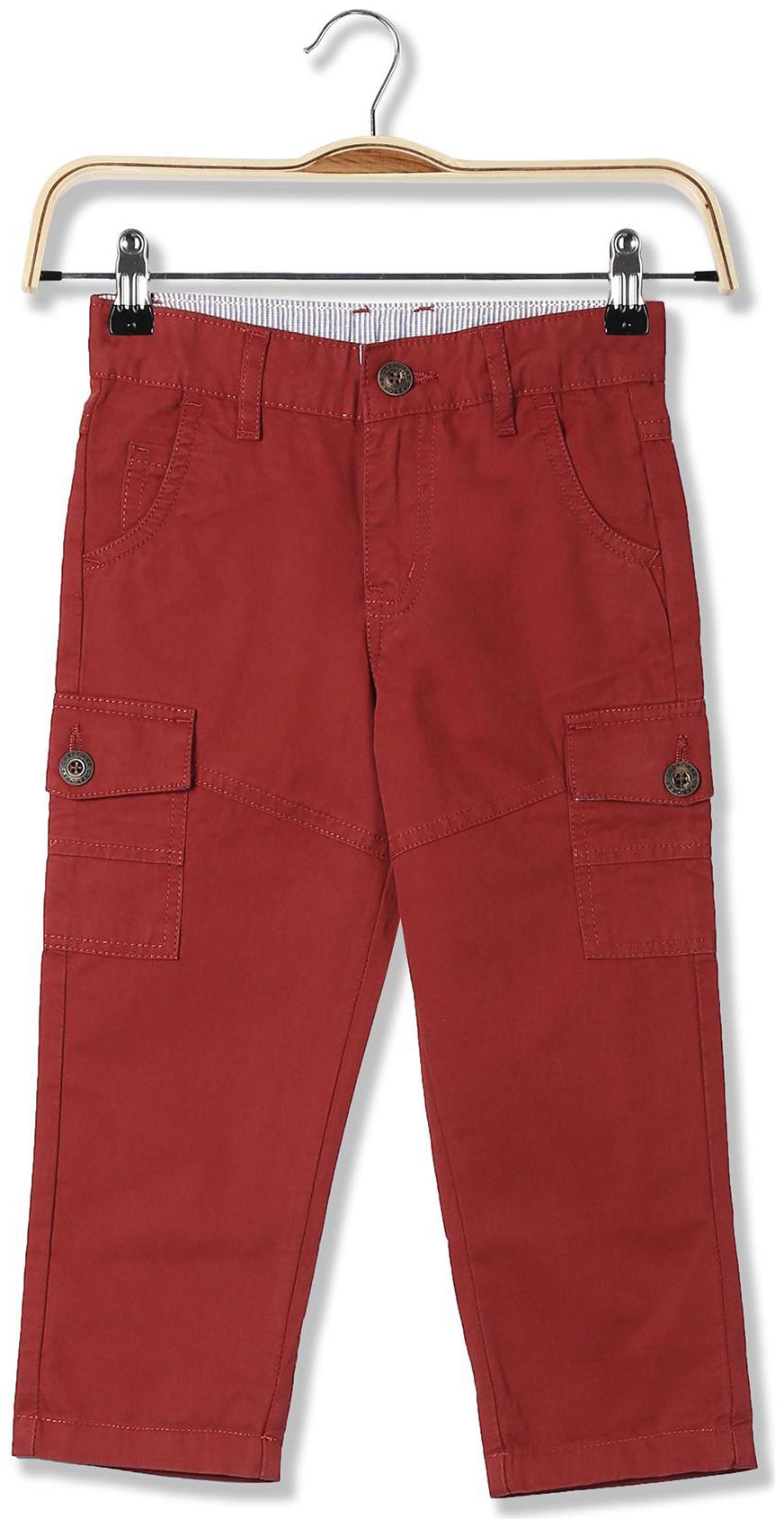 

CHEROKEE Baby boy Cotton Solid Trousers - Brown