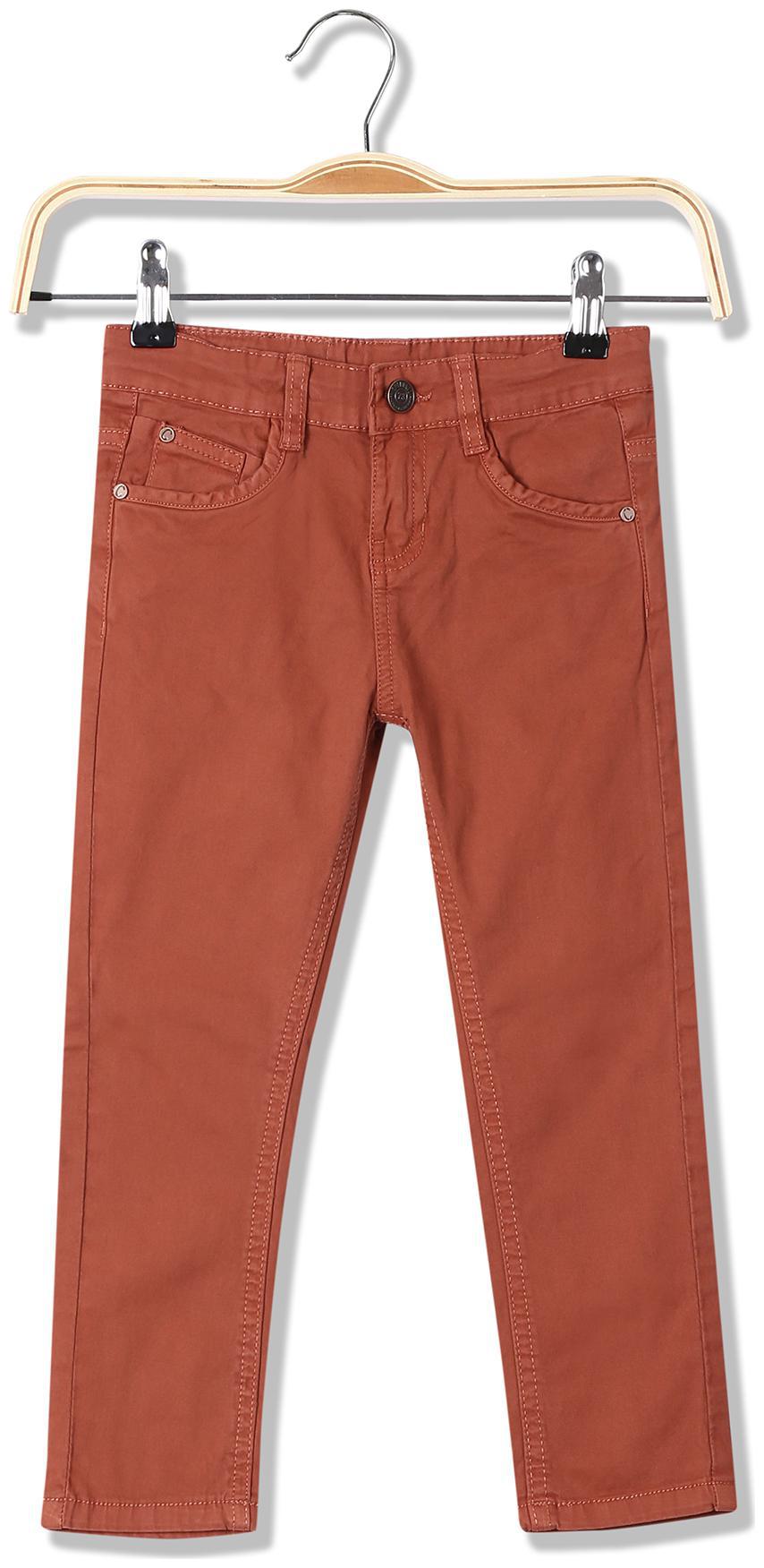 

CHEROKEE Baby boy Cotton Solid Jeans - Brown
