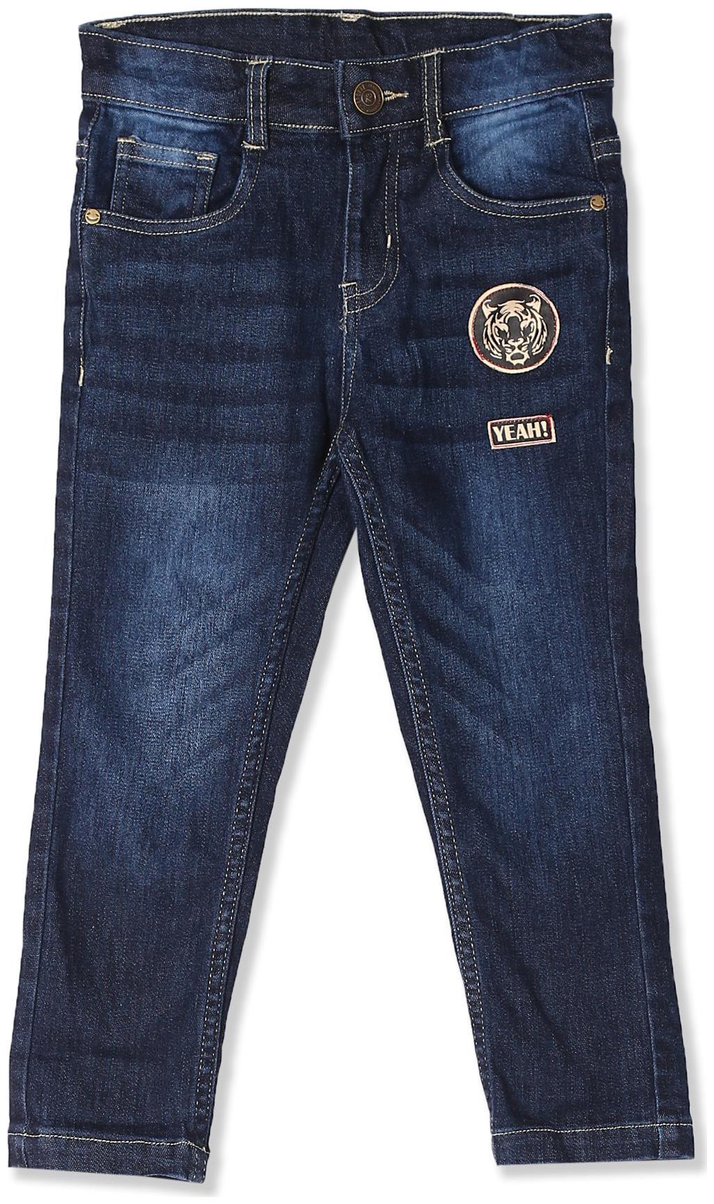 

CHEROKEE Baby boy Cotton Solid Jeans - Blue