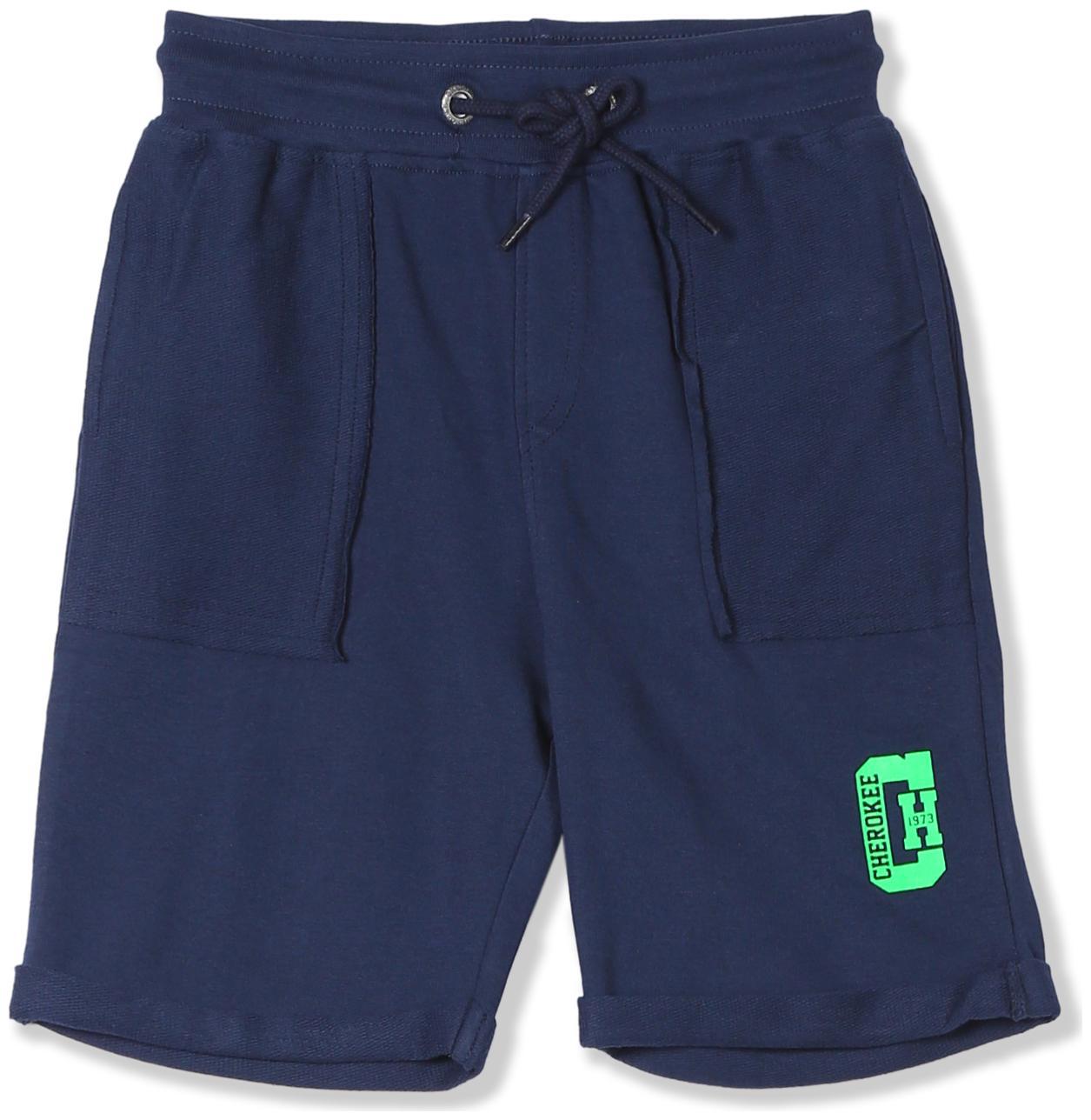 

CHEROKEE Baby boy Cotton Solid Shorts - Blue