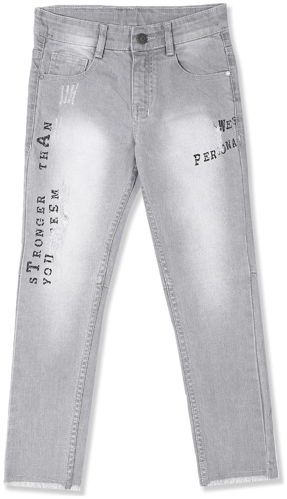 

CHEROKEE Baby boy Cotton Printed Jeans - Grey