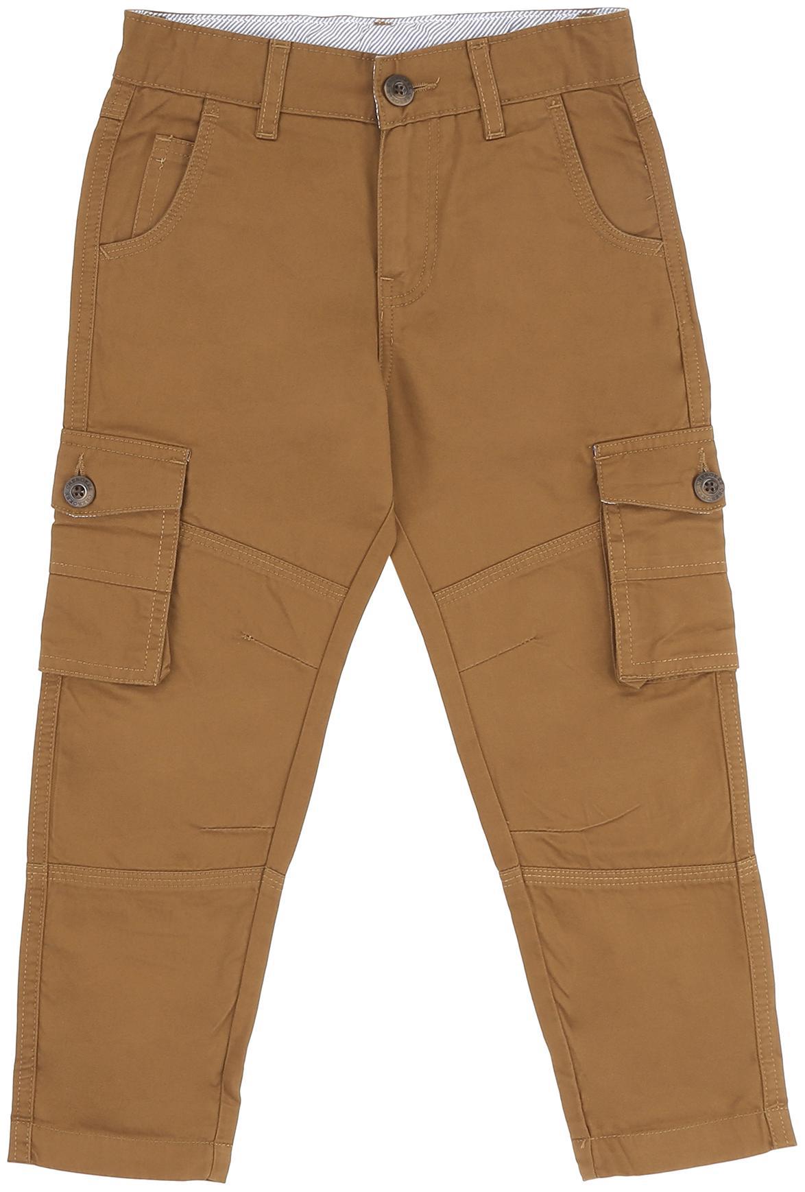 

CHEROKEE Baby boy Cotton Solid Trousers - Brown