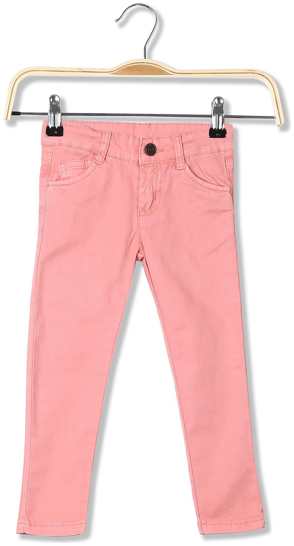 

CHEROKEE Baby girl Cotton Solid Jeans - Pink