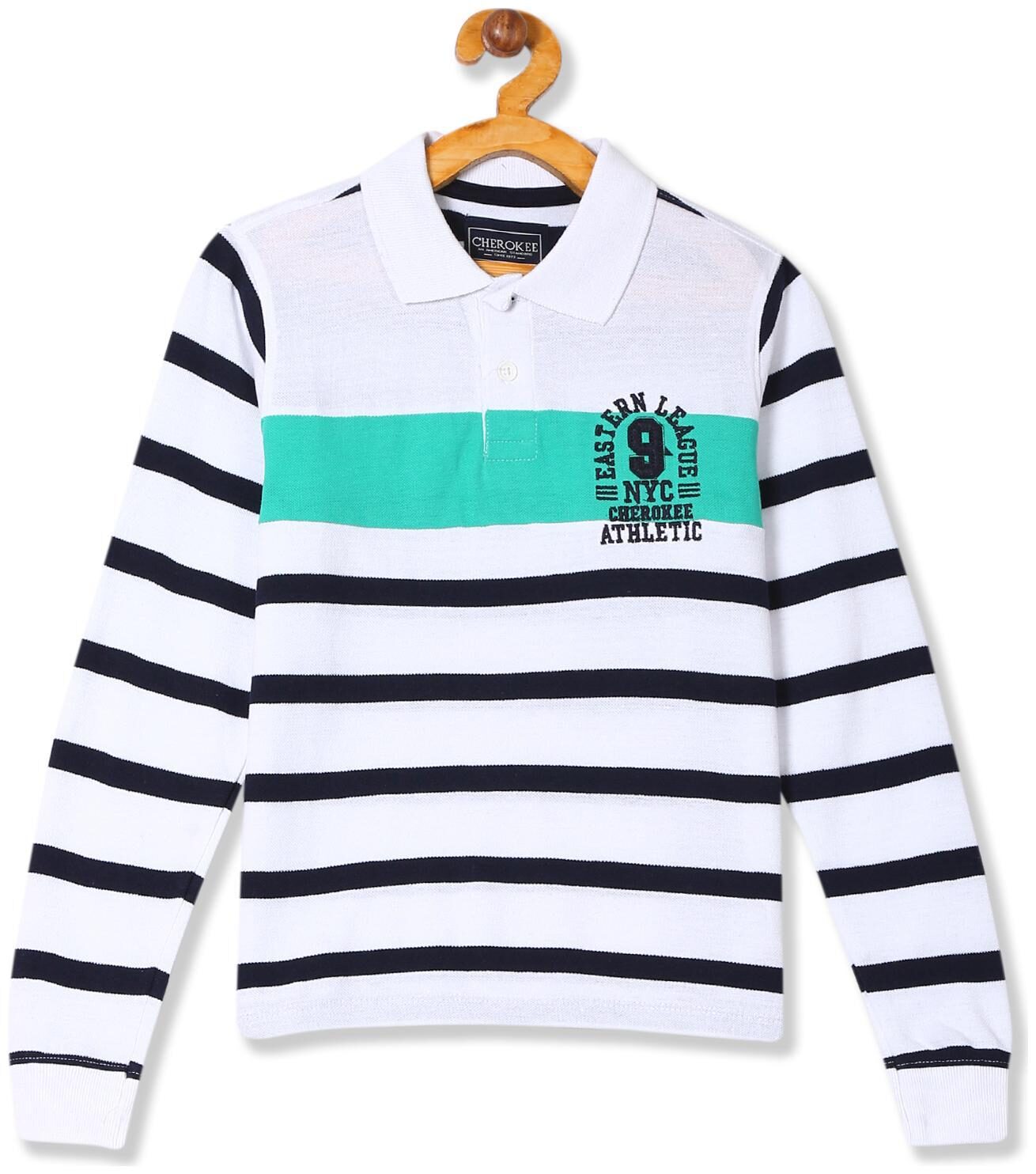 

CHEROKEE Boy Cotton Striped T-shirt - White