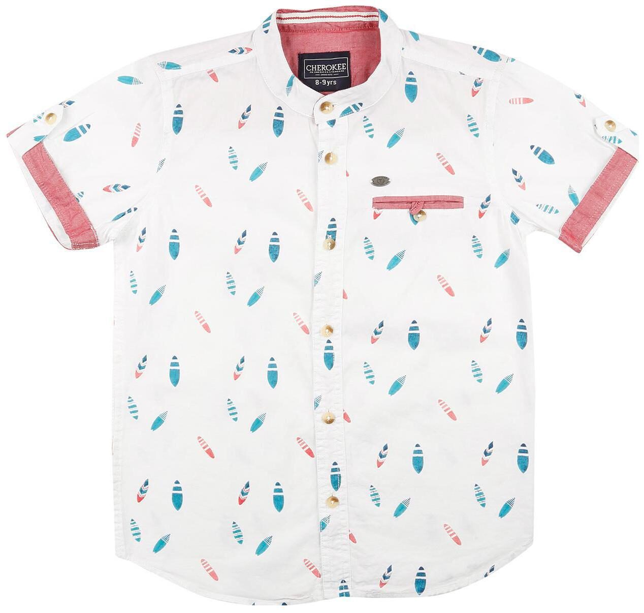 

CHEROKEE Boy Cotton Printed Shirt White