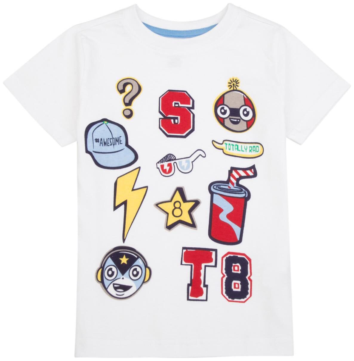 

CHEROKEE Boy Cotton Printed T-shirt - White