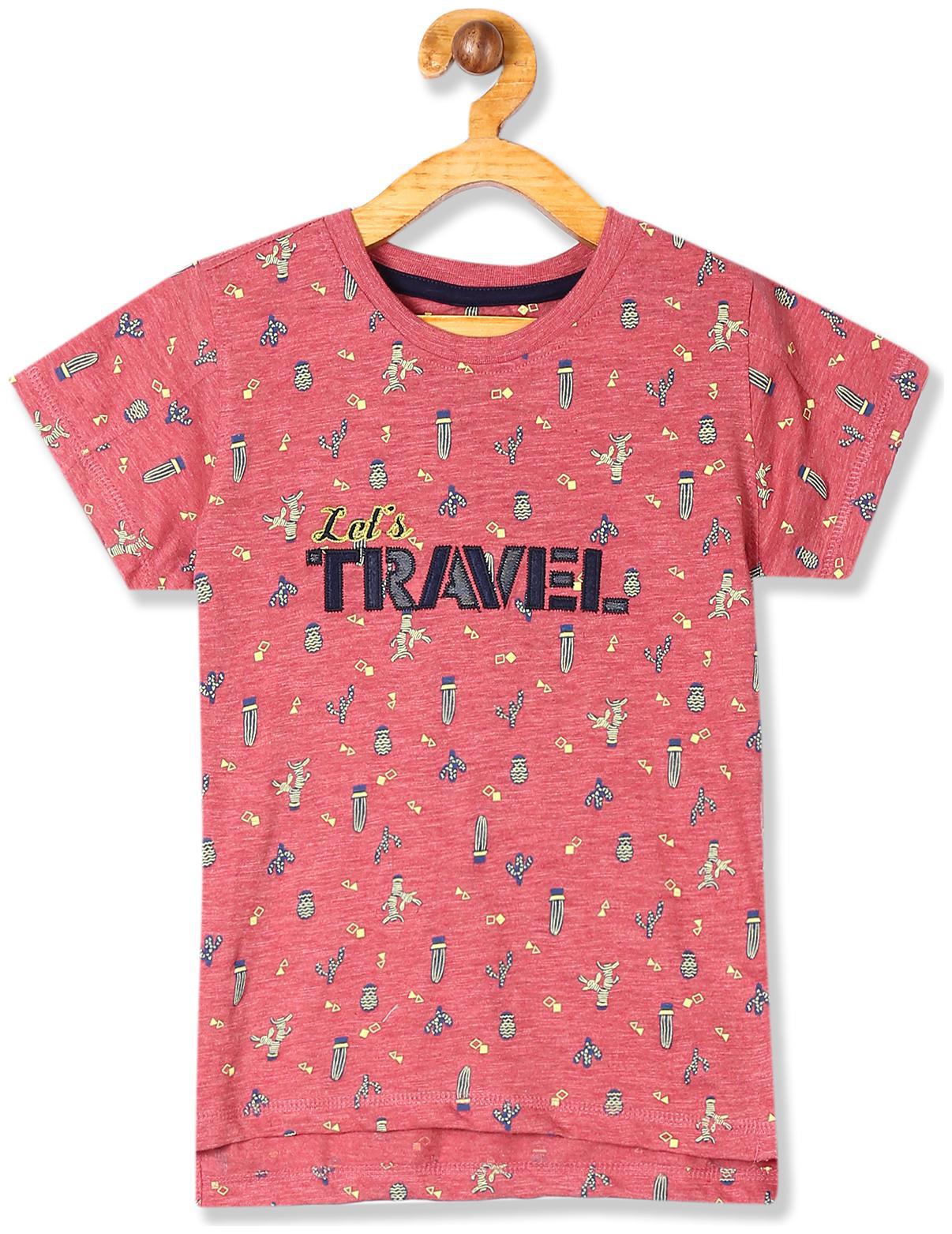 

CHEROKEE Boy Cotton Printed T-shirt - Pink