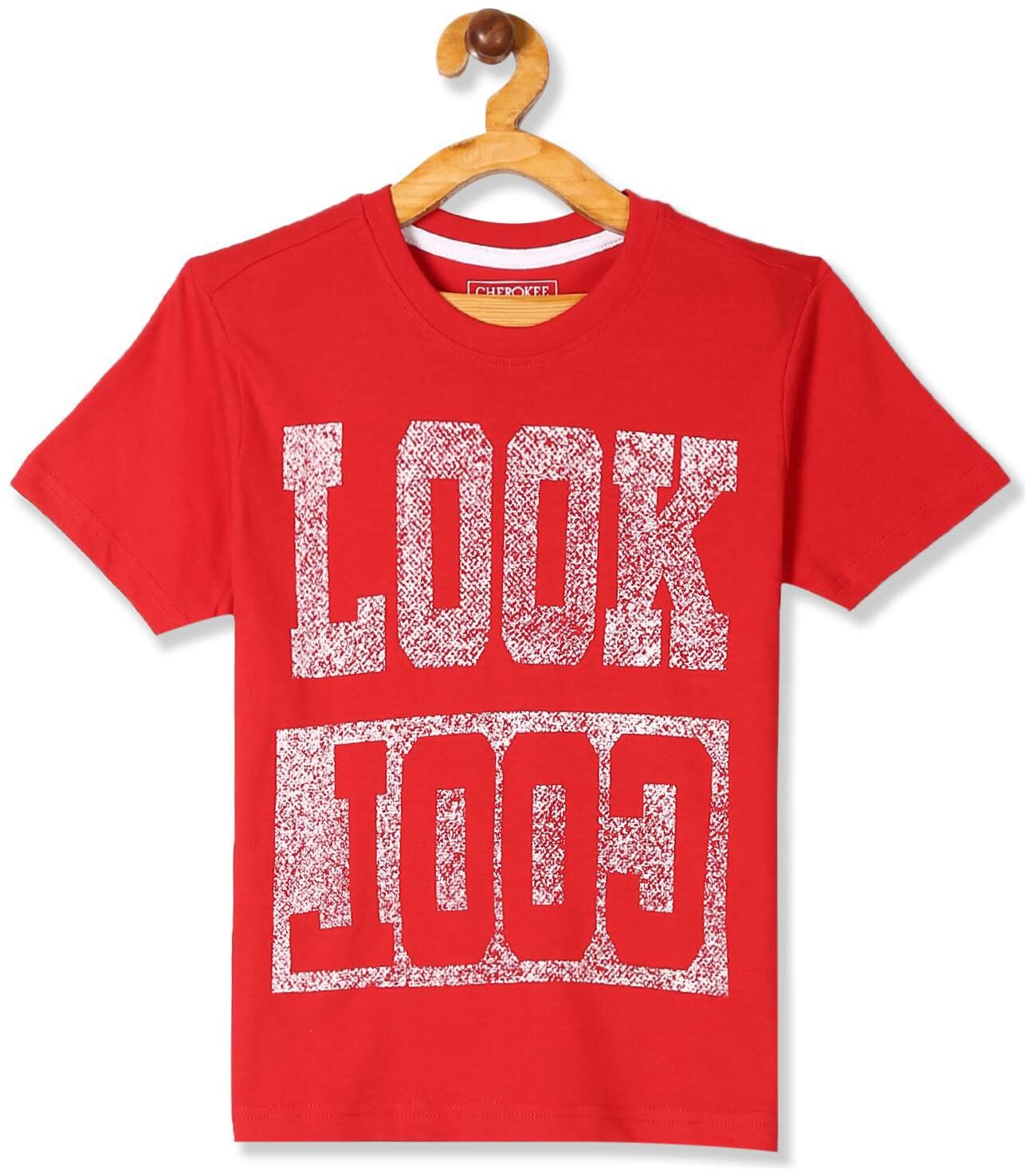 

CHEROKEE Boy Cotton Printed T-shirt - Red