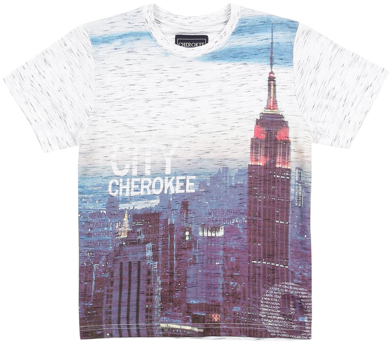 

CHEROKEE Boy Cotton Printed T-shirt - White
