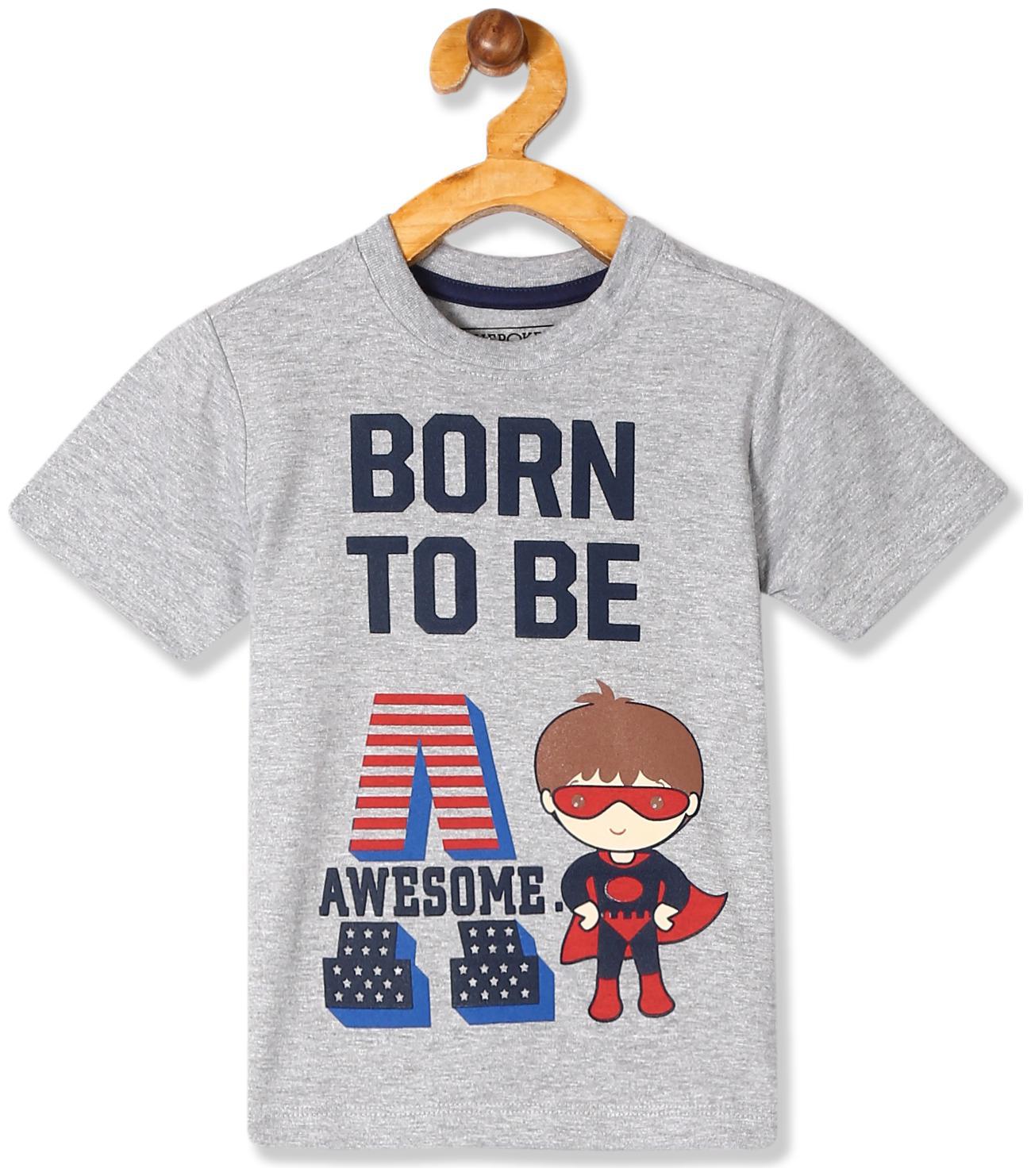 

CHEROKEE Boy Cotton Printed T-shirt - Grey