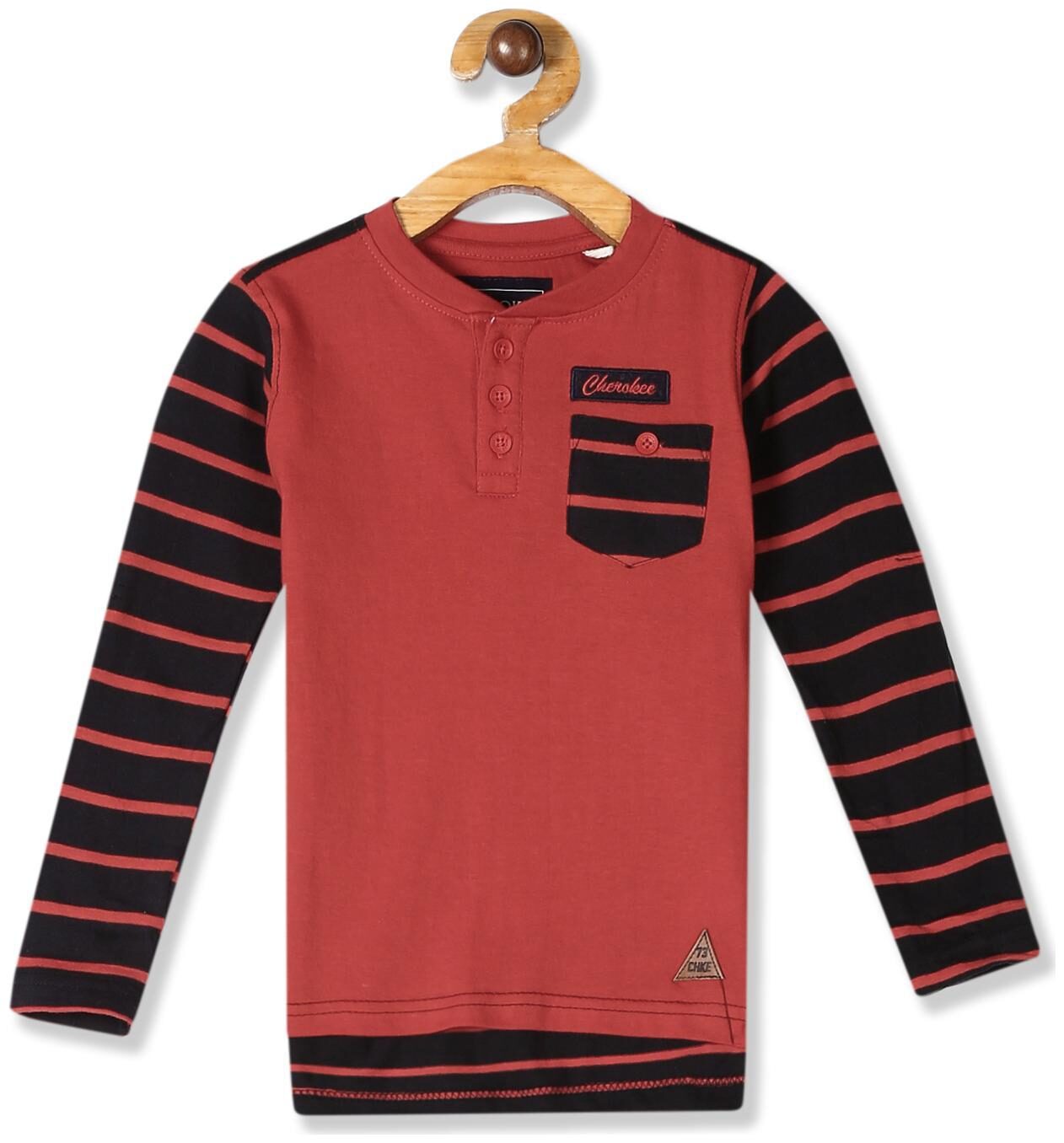 

CHEROKEE Boy Cotton Striped T-shirt - Red