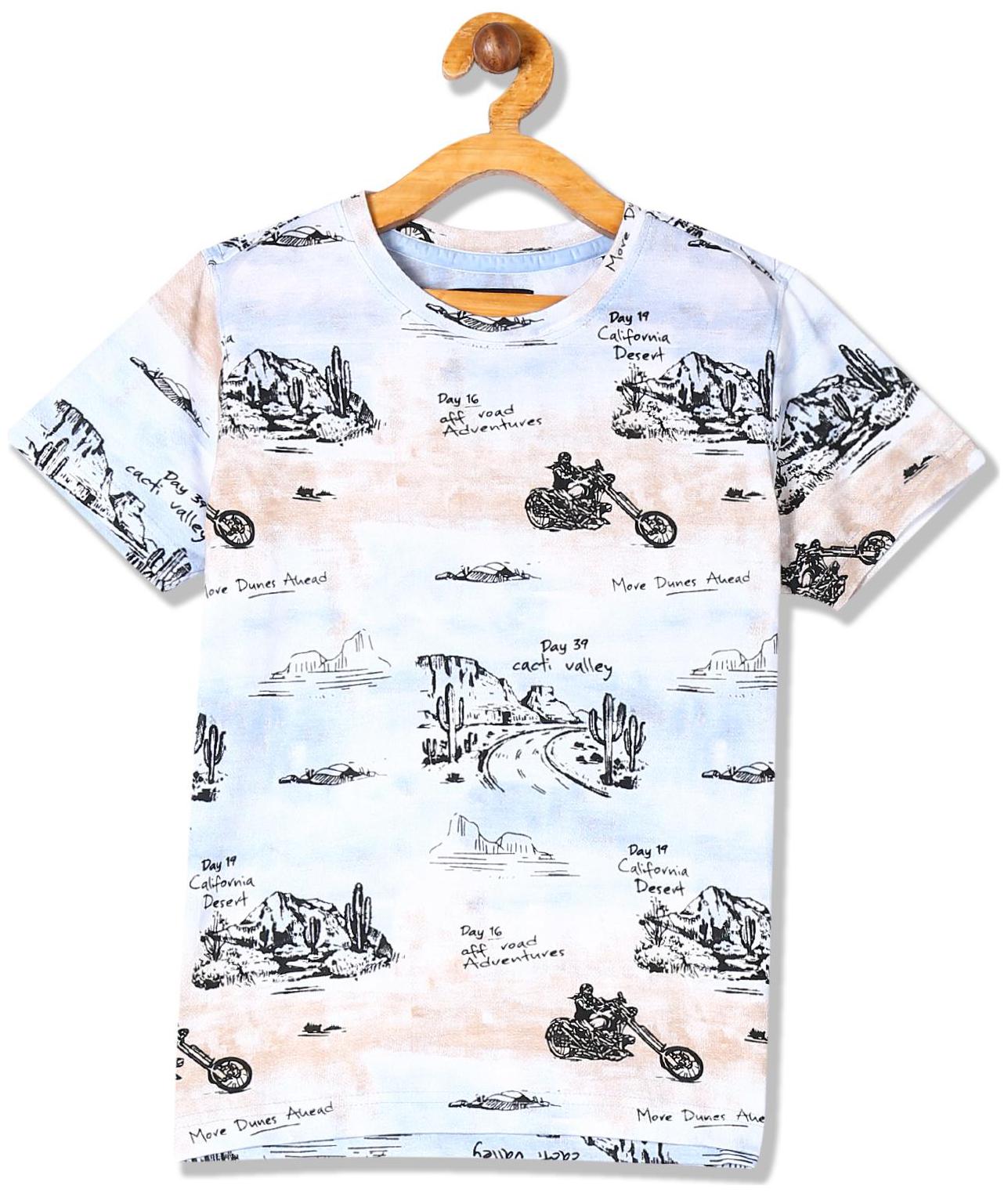 

CHEROKEE Boy Cotton Printed T-shirt - Blue