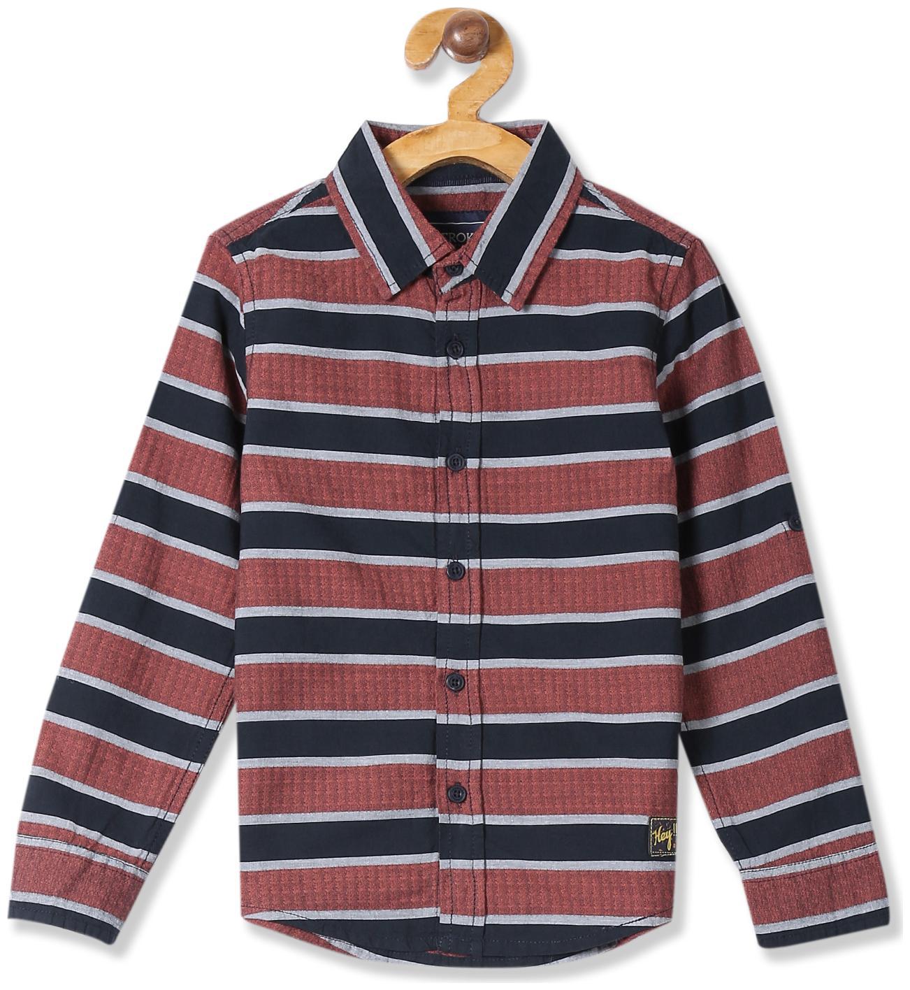 

CHEROKEE Boy Cotton Striped Shirt Red