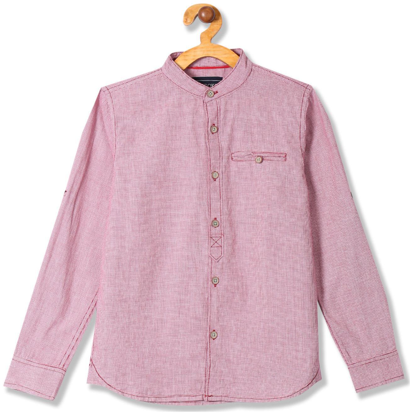 

CHEROKEE Boy Cotton Solid Shirt Beige